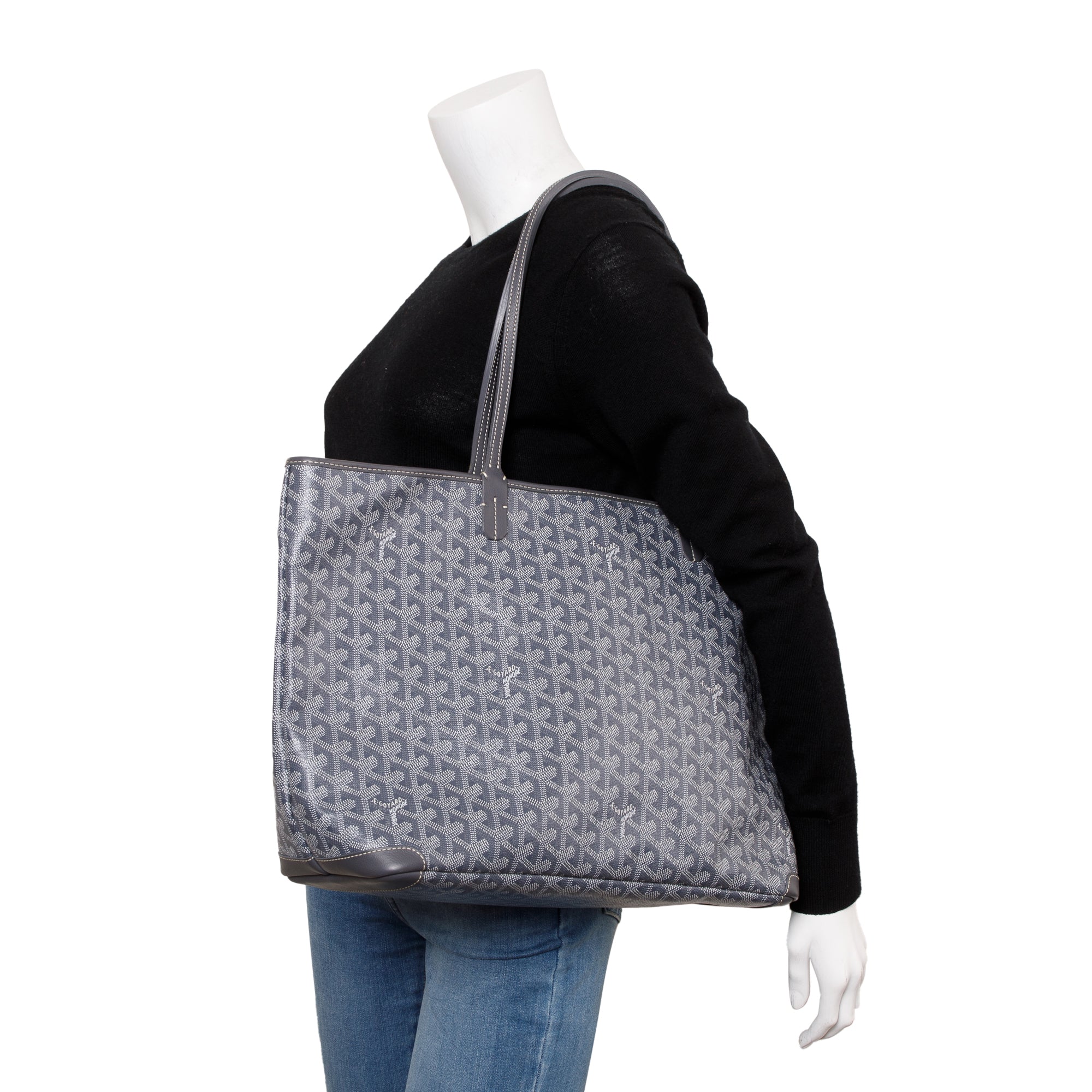 Goyard Grey Monogram Coated Canvas Artois MM Bag