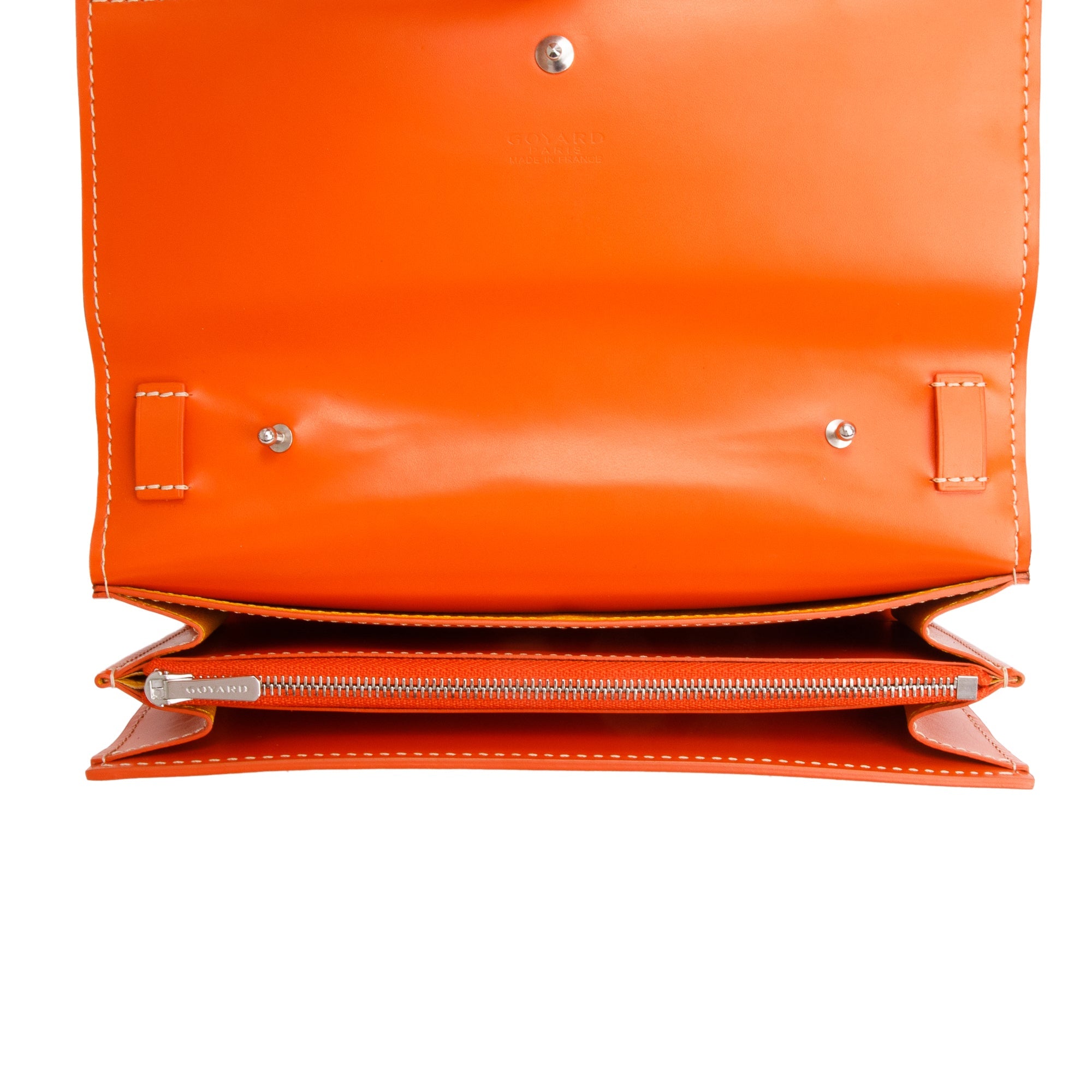 Goyard Orange Goyardine Canvas Varenne Continental Wallet