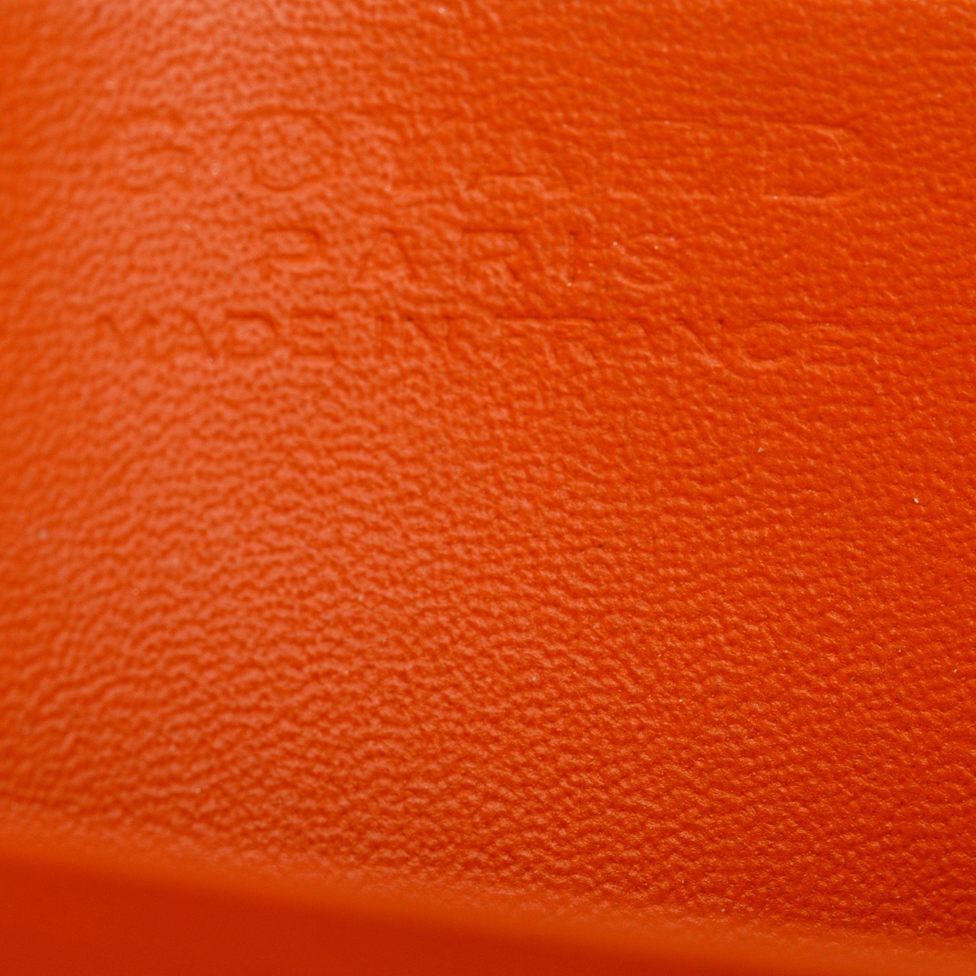 Goyard Orange Goyardine Saint Sulpice Card Holder w/ Box