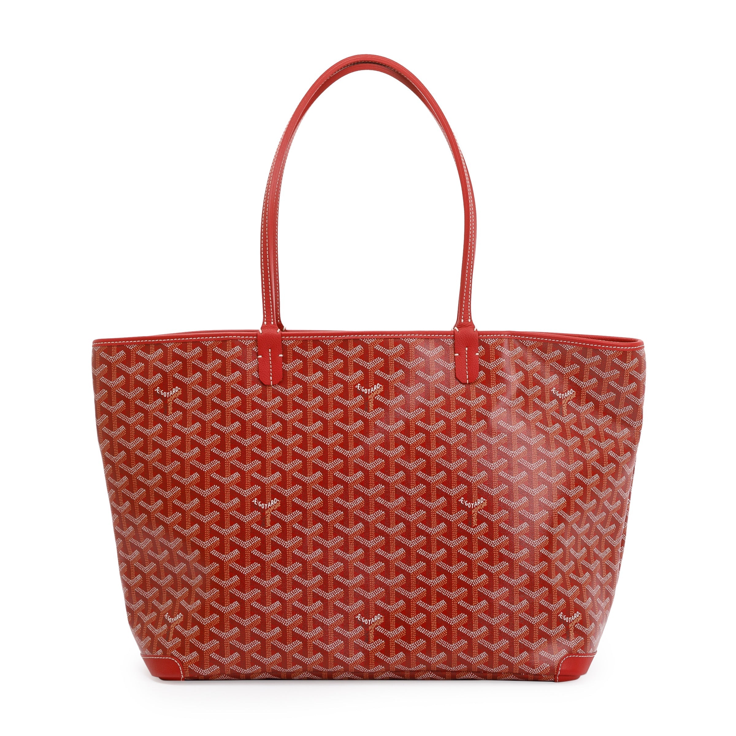 Goyard Red Goyardine Artois MM Bag