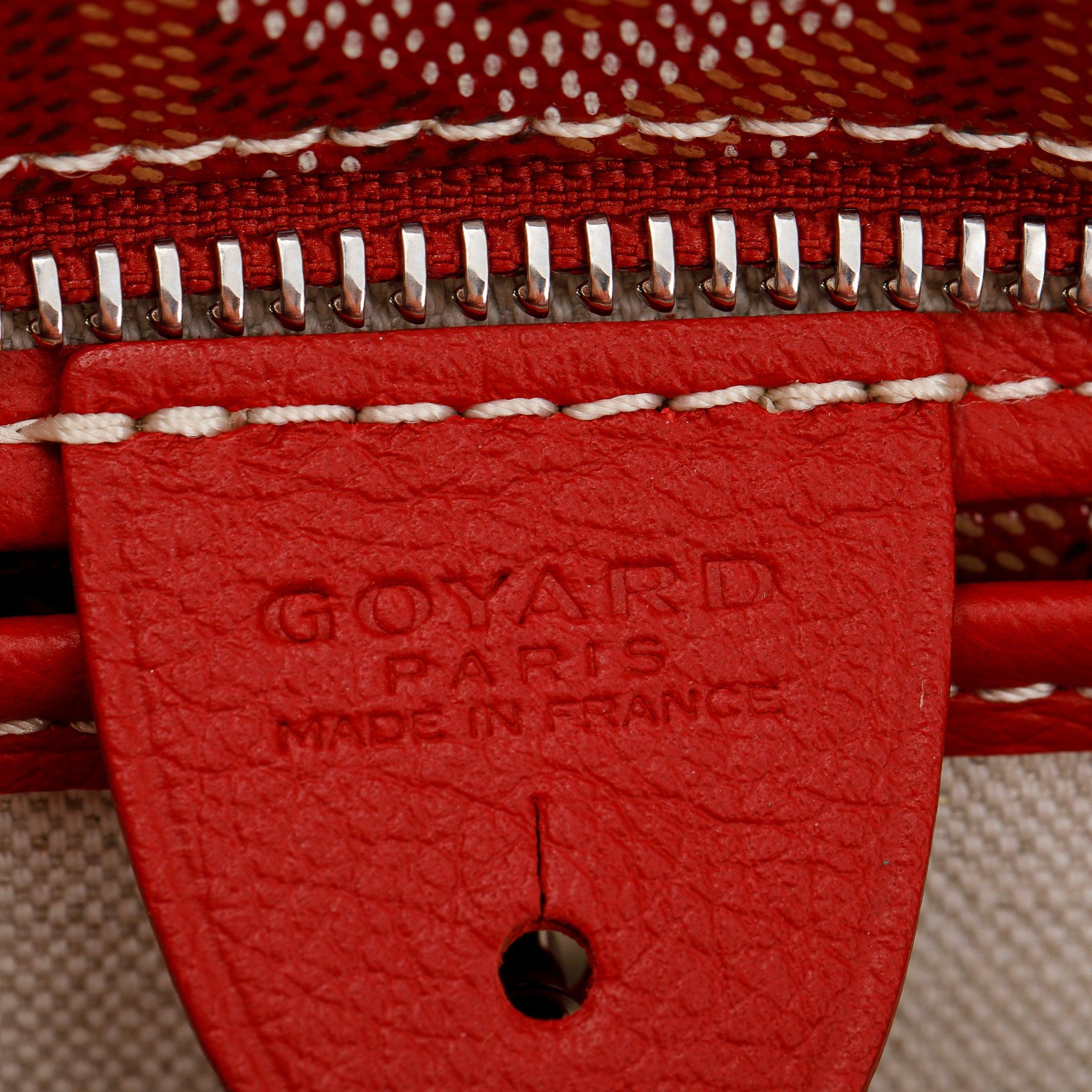 Goyard Red Goyardine Artois MM Bag