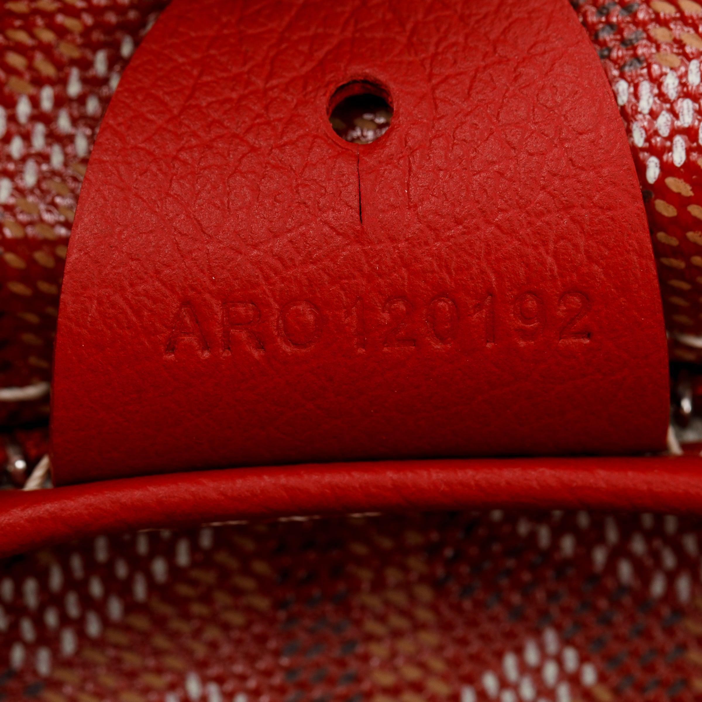 Goyard Red Goyardine Artois MM Bag