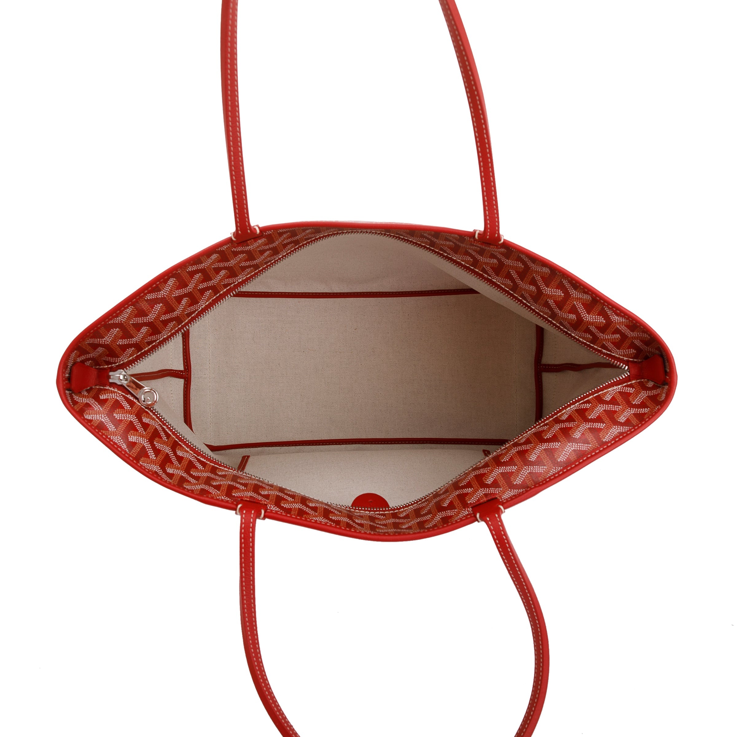 Goyard Red Goyardine Artois MM Bag