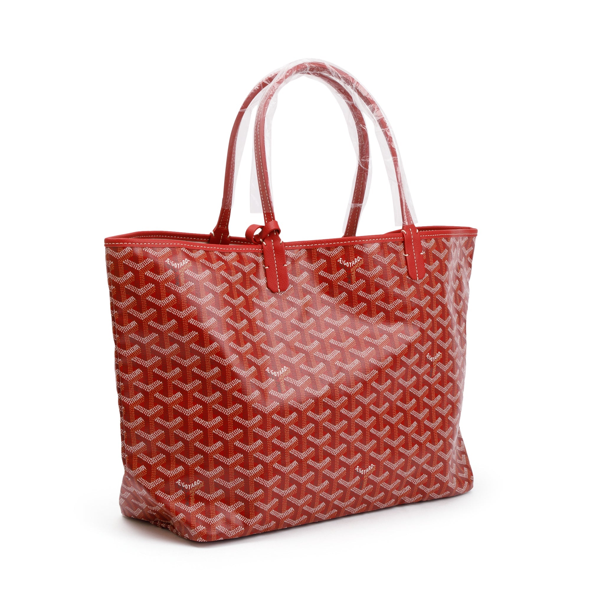 Goyard Red Monogram Canvas Saint Louis Tote PM w/ Pouch