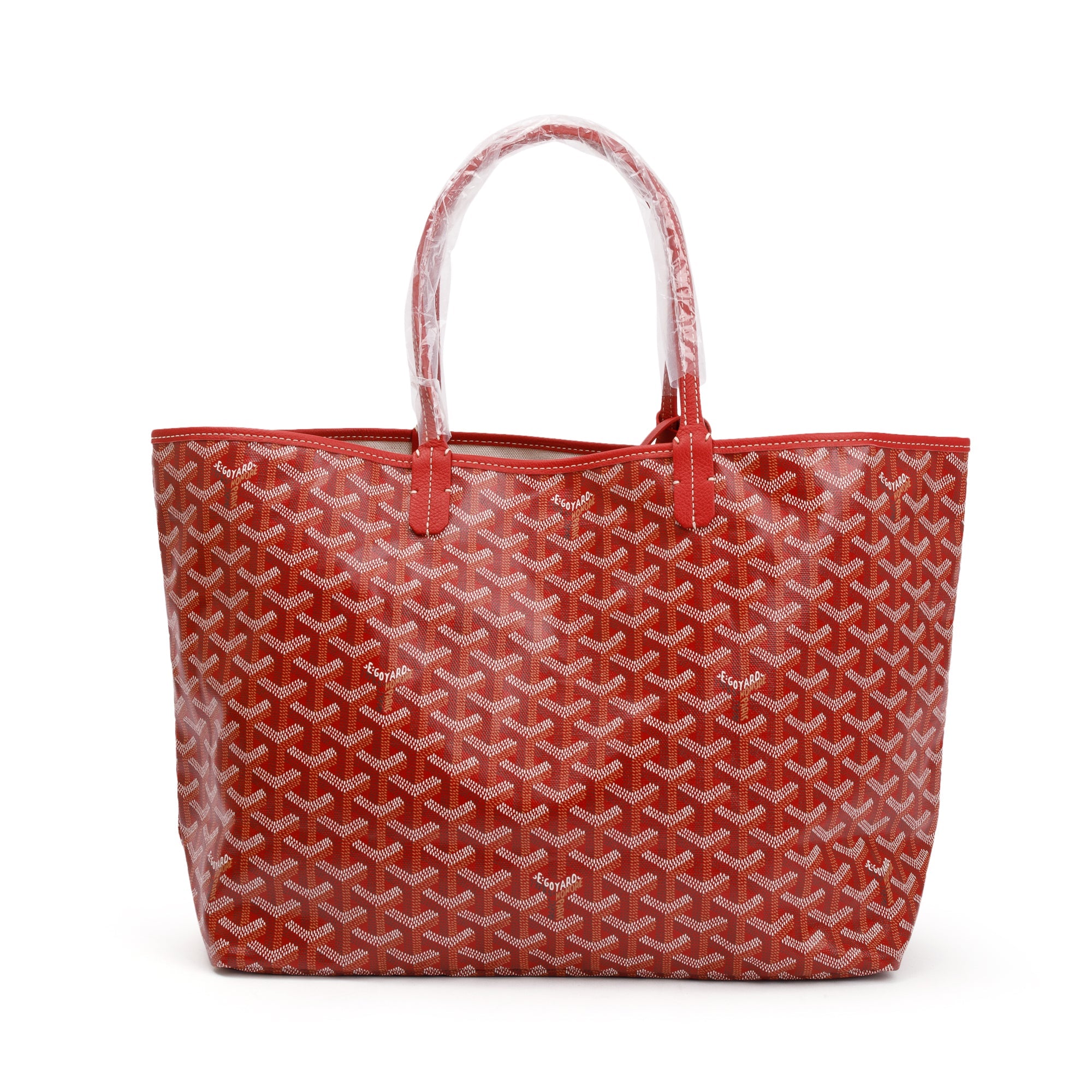 Goyard Red Monogram Canvas Saint Louis Tote PM w/ Pouch