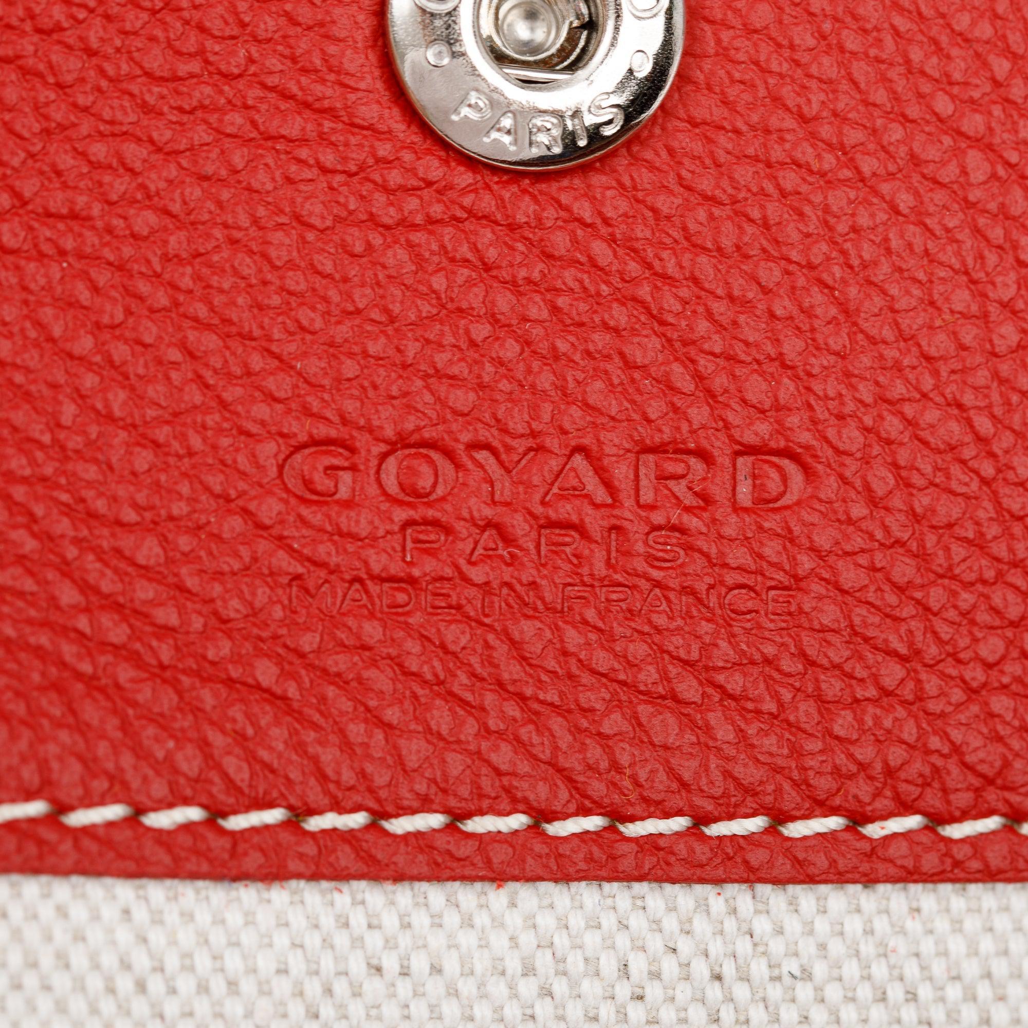 Goyard Red Monogram Canvas Saint Louis Tote PM w/ Pouch