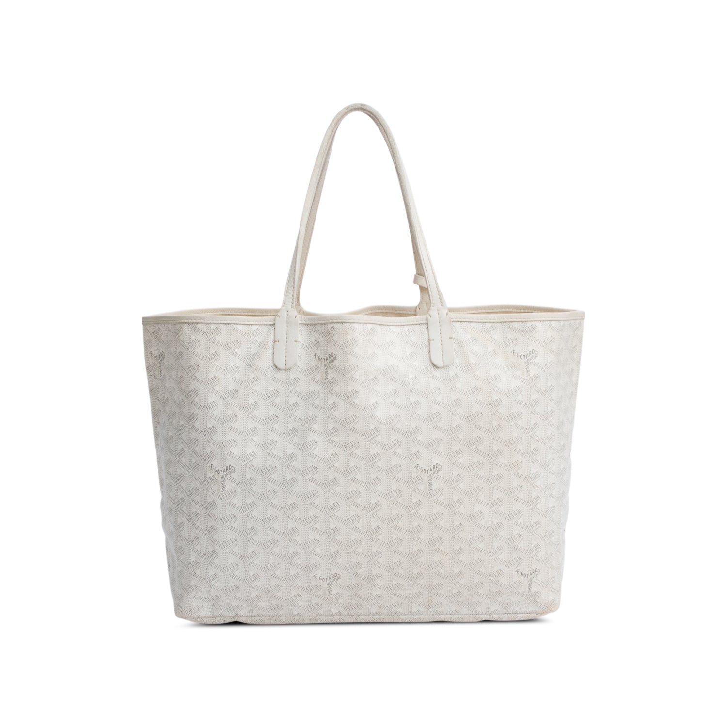 Goyard White Monogram Canvas Saint Louis Tote PM w/ Pouch