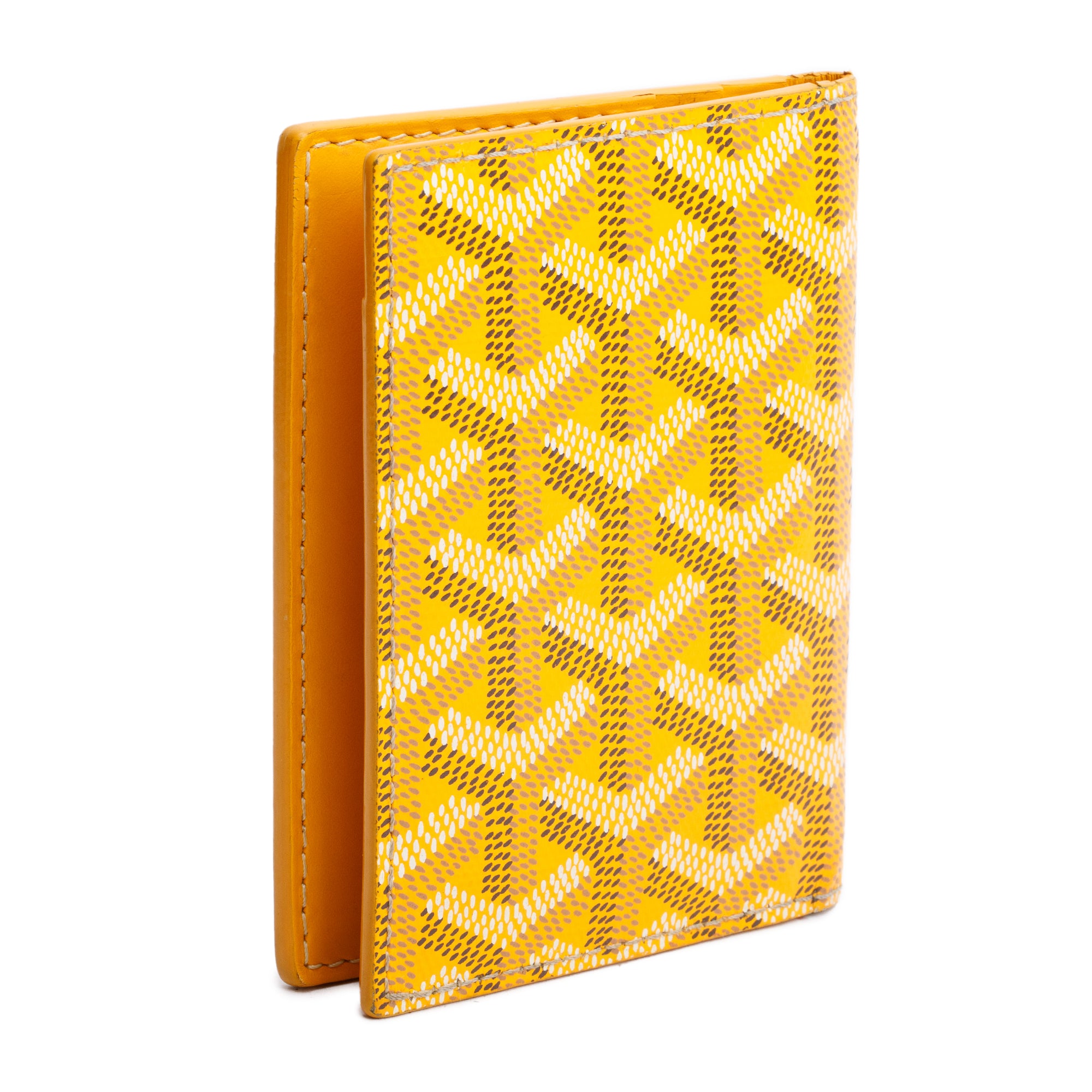 Goyard Yellown Goyardine Saint Marc Card Holder