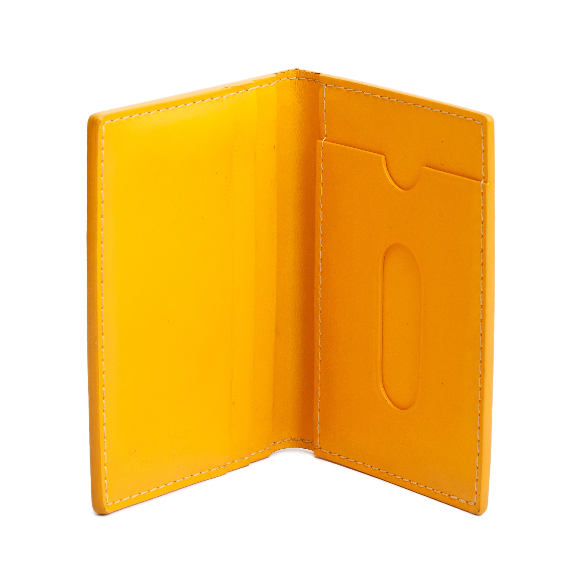 Goyard Yellown Goyardine Saint Marc Card Holder