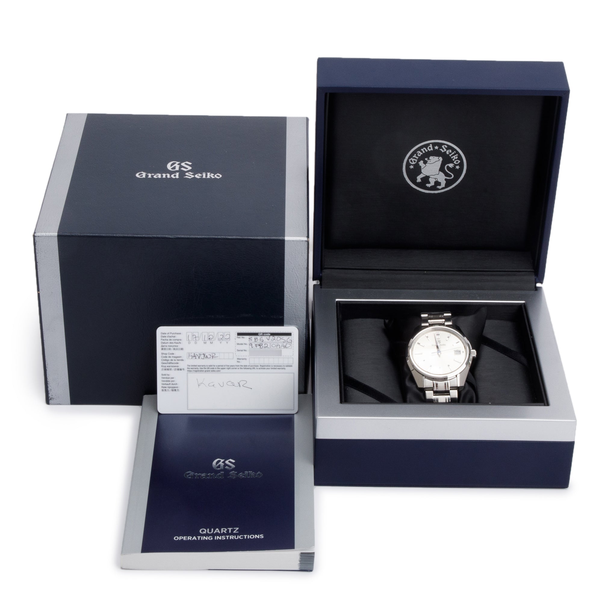 Grand Seiko 2022 Stainless Steel Heritage Collection 40 mm Watch w/ Box & Papers