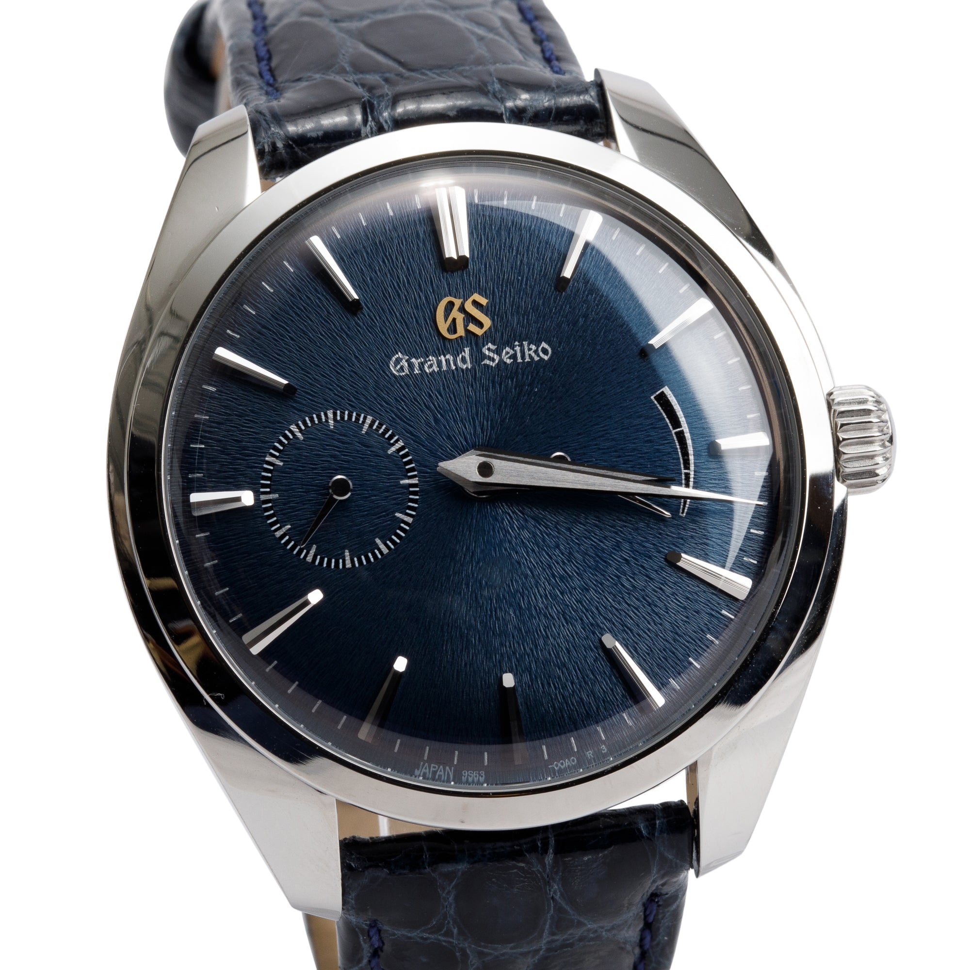 Grand Seiko Limited Edition Stainless Steel Elegance Collection 39 mm Manual Wind Watch Blue Dial w/ Box & Papers