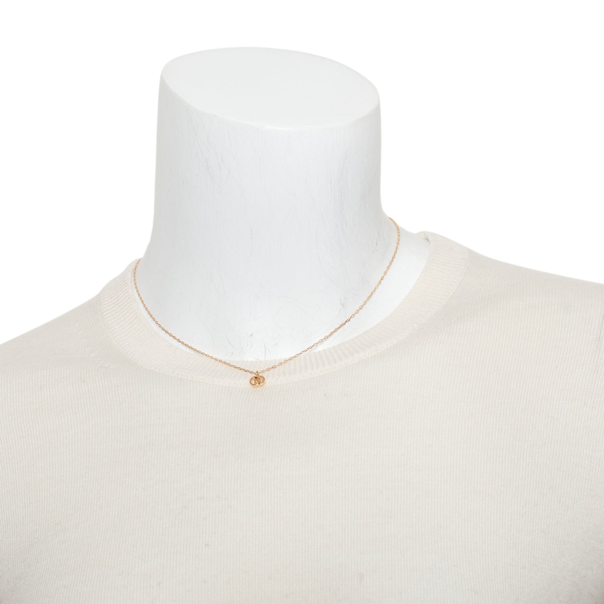 Gucci 18k Rose Gold Running GG Pendant Necklace