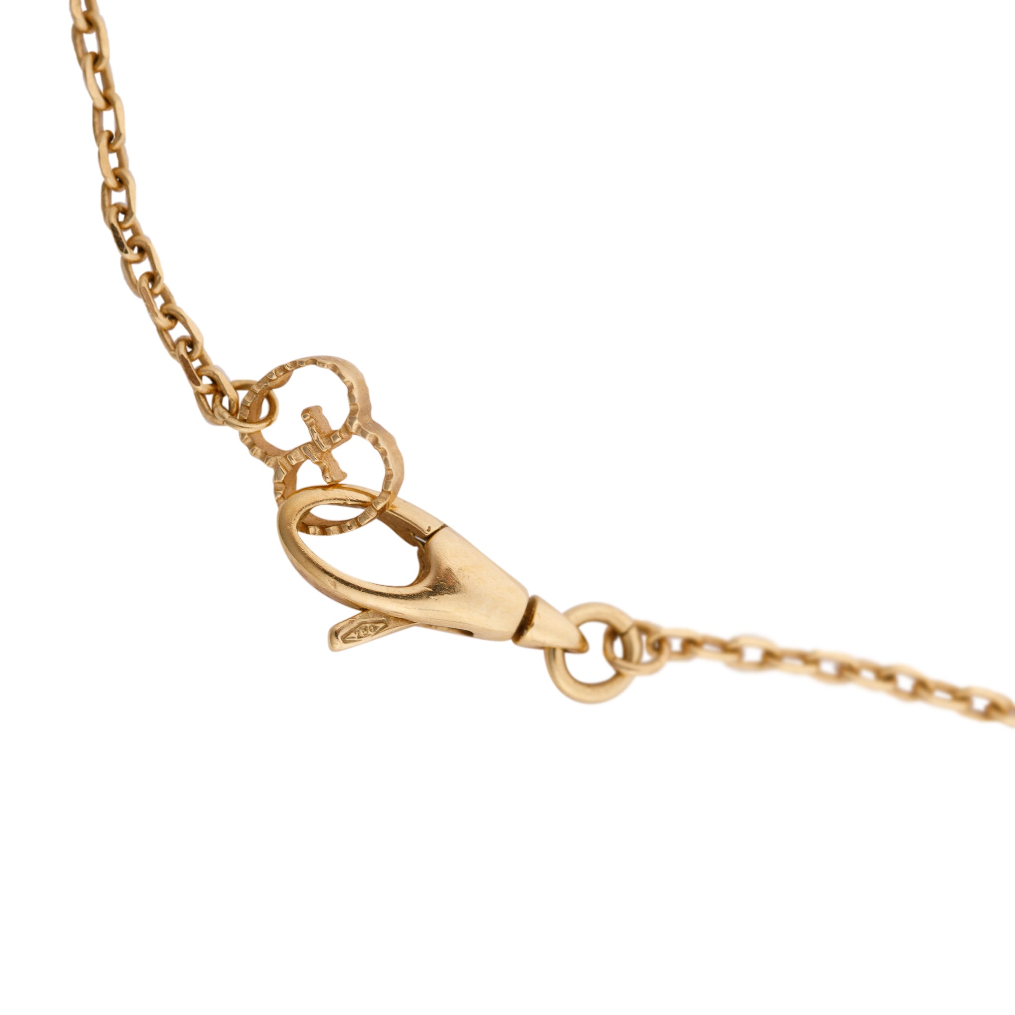 Gucci 18k Yellow Gold GG Running Necklace w/ Box