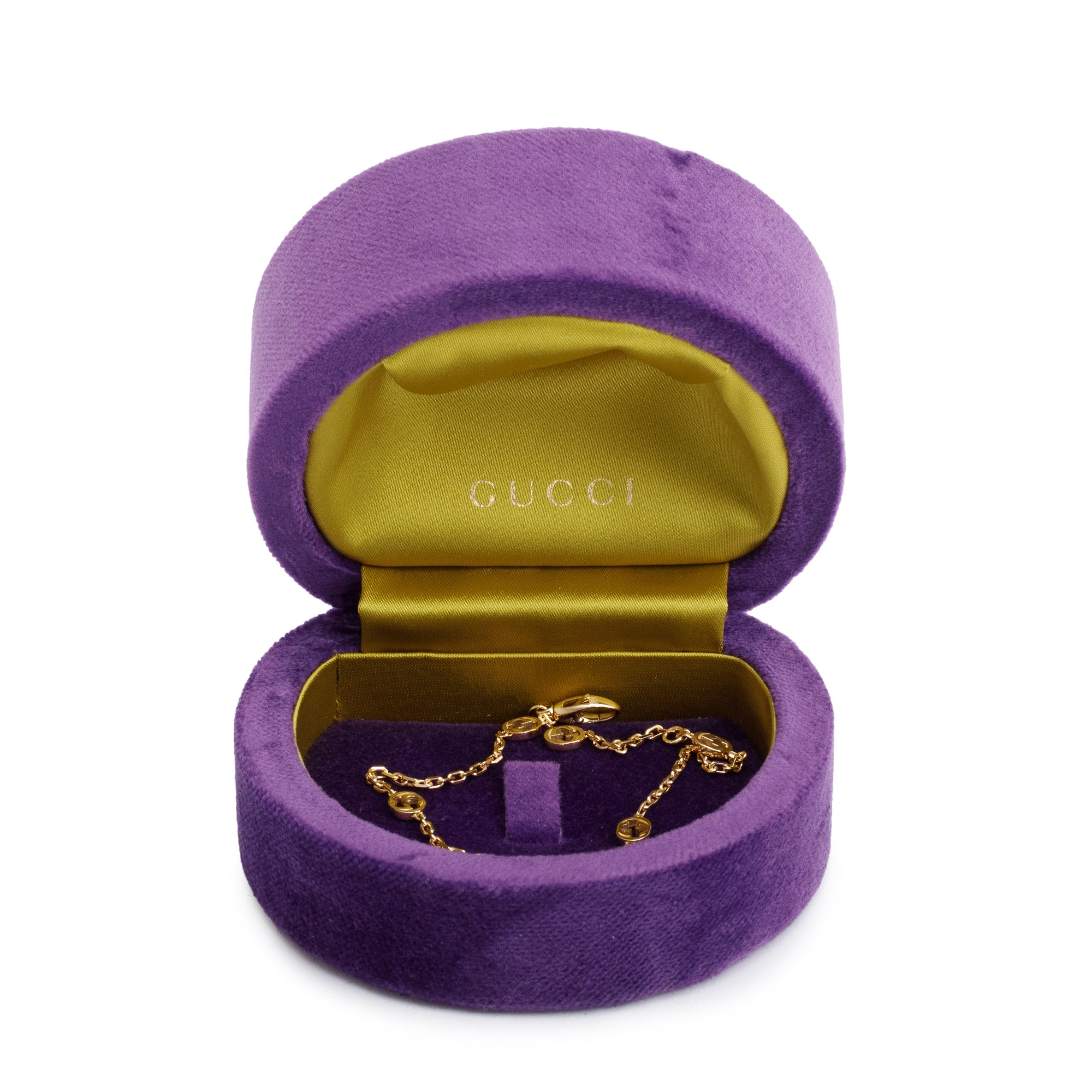 Gucci 18k Yellow Gold Interlocking G Bracelet w/ Box
