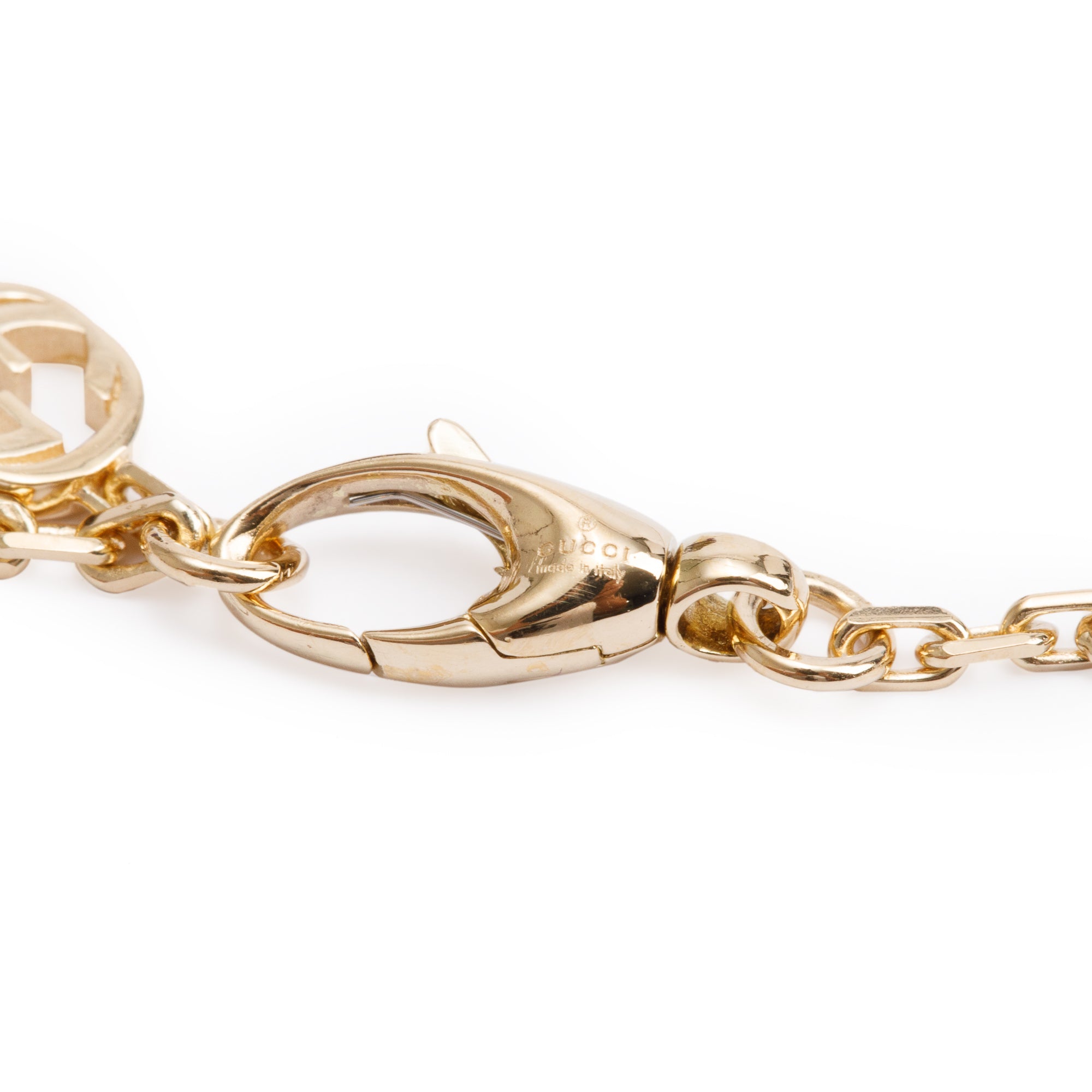 Gucci 18k Yellow Gold Interlocking G Bracelet w/ Box