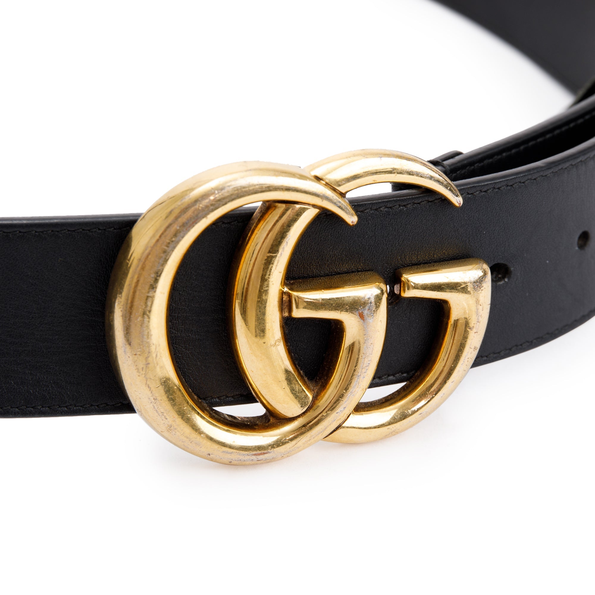 Gucci 2015 Re-Edition Black Wide Leather Belt 95 38