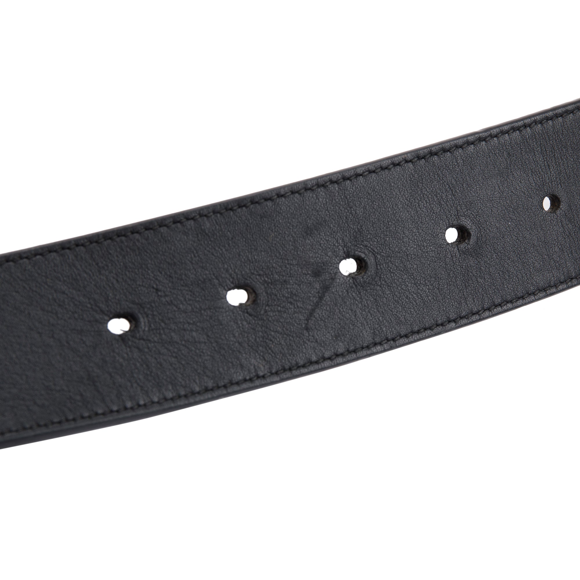 Gucci 2015 Re-Edition Black Wide Leather Belt 95 38