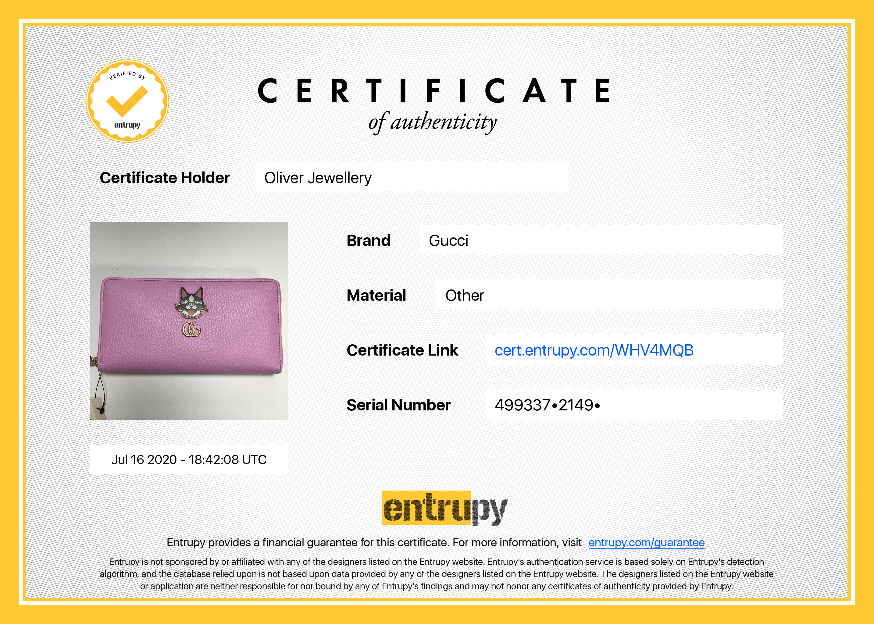 Gucci 2018 Limited Edition Bosco GG Marmont Zip Around Wallet