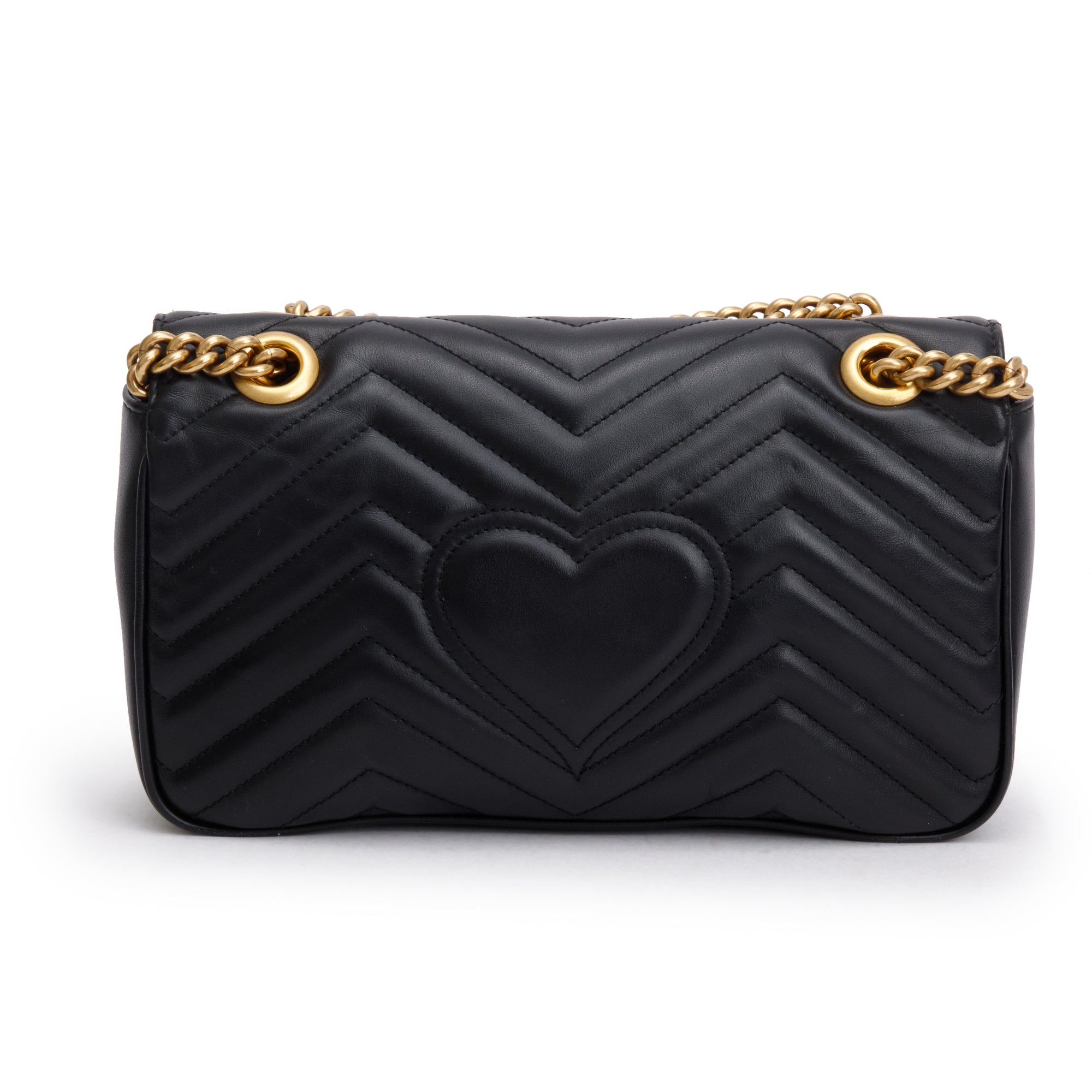 Gucci 2021 Black GG Marmont Matelasse Small Shoulder Bag w/ Box & Receipt