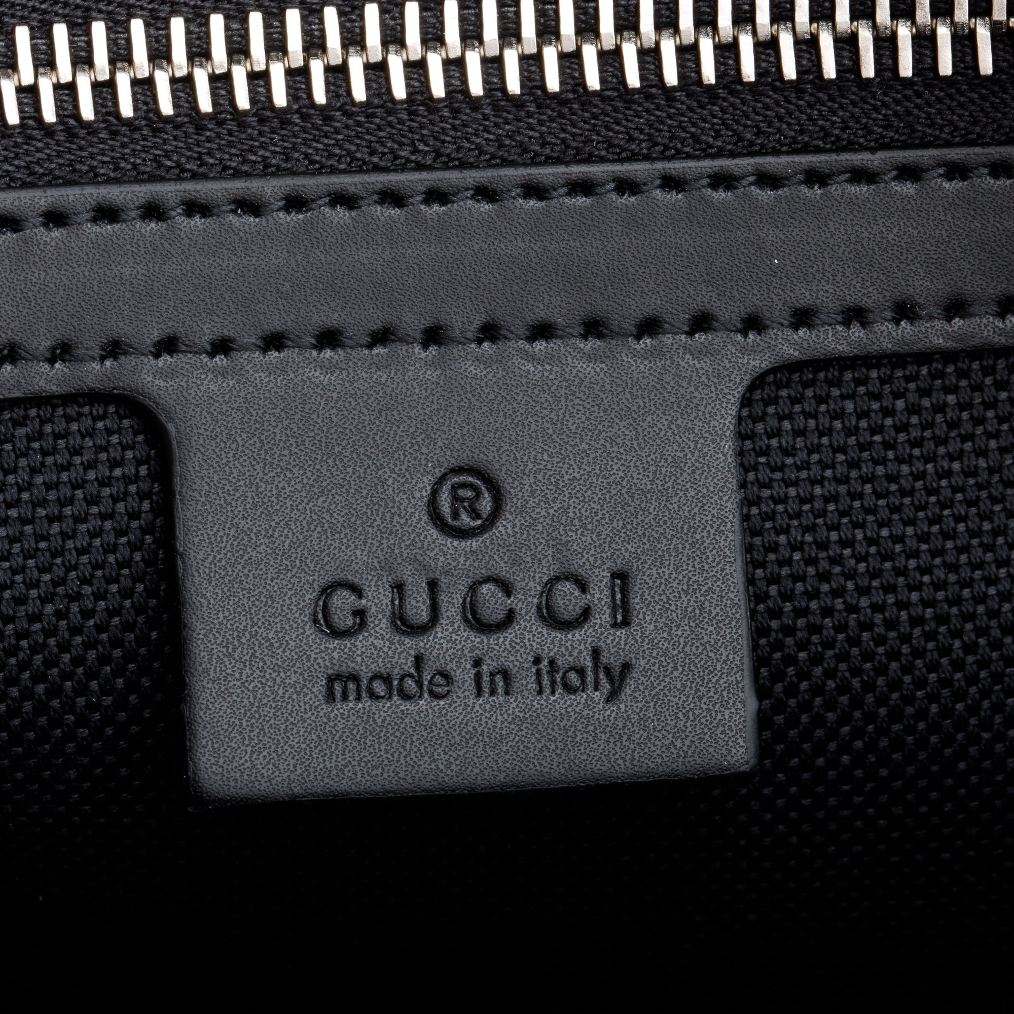 Gucci 2021 Black GG Supreme Belt Bag with Zip Pocket w/ Box