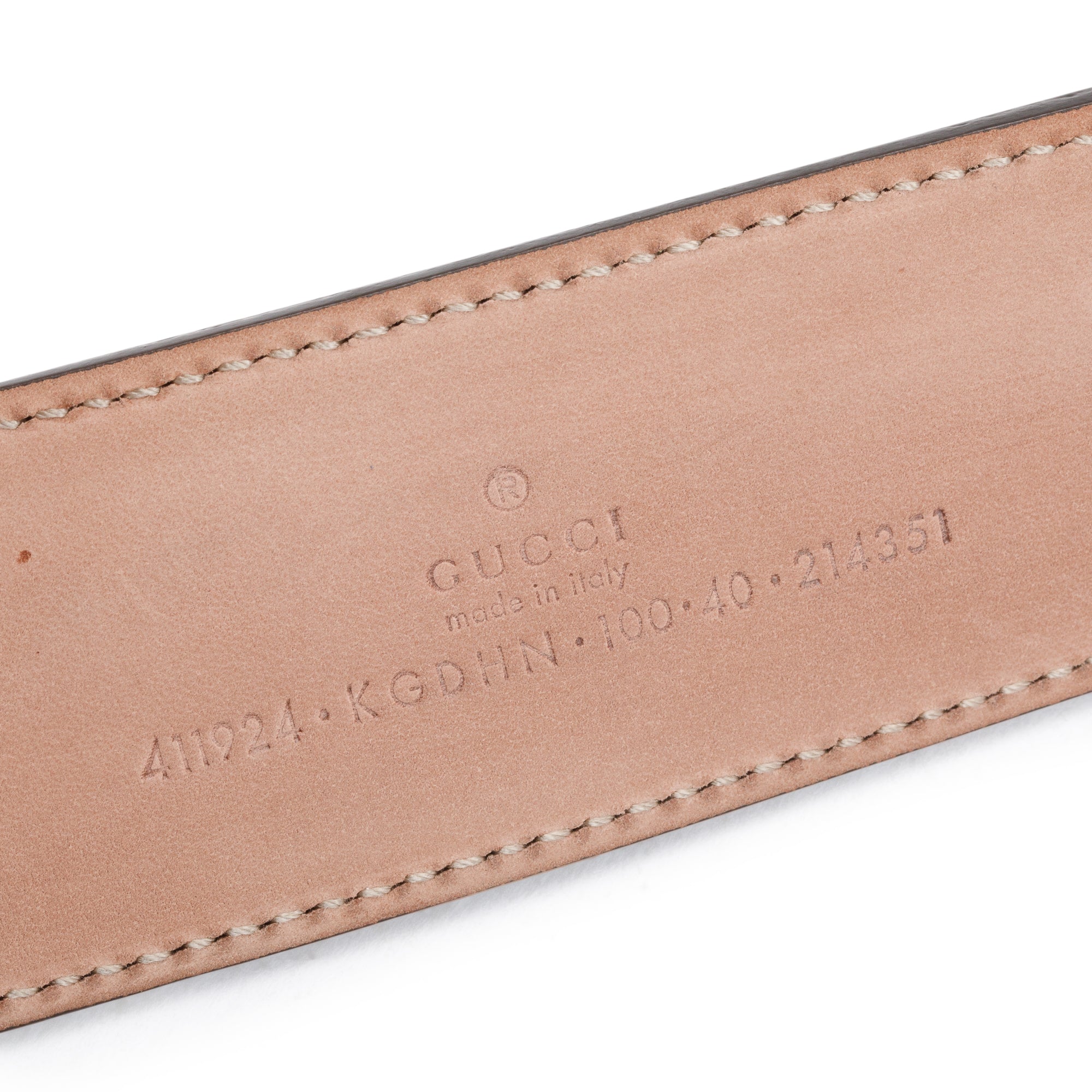 Gucci 2022 GG Supreme Belt with G Buckle w/ Box & Receipt