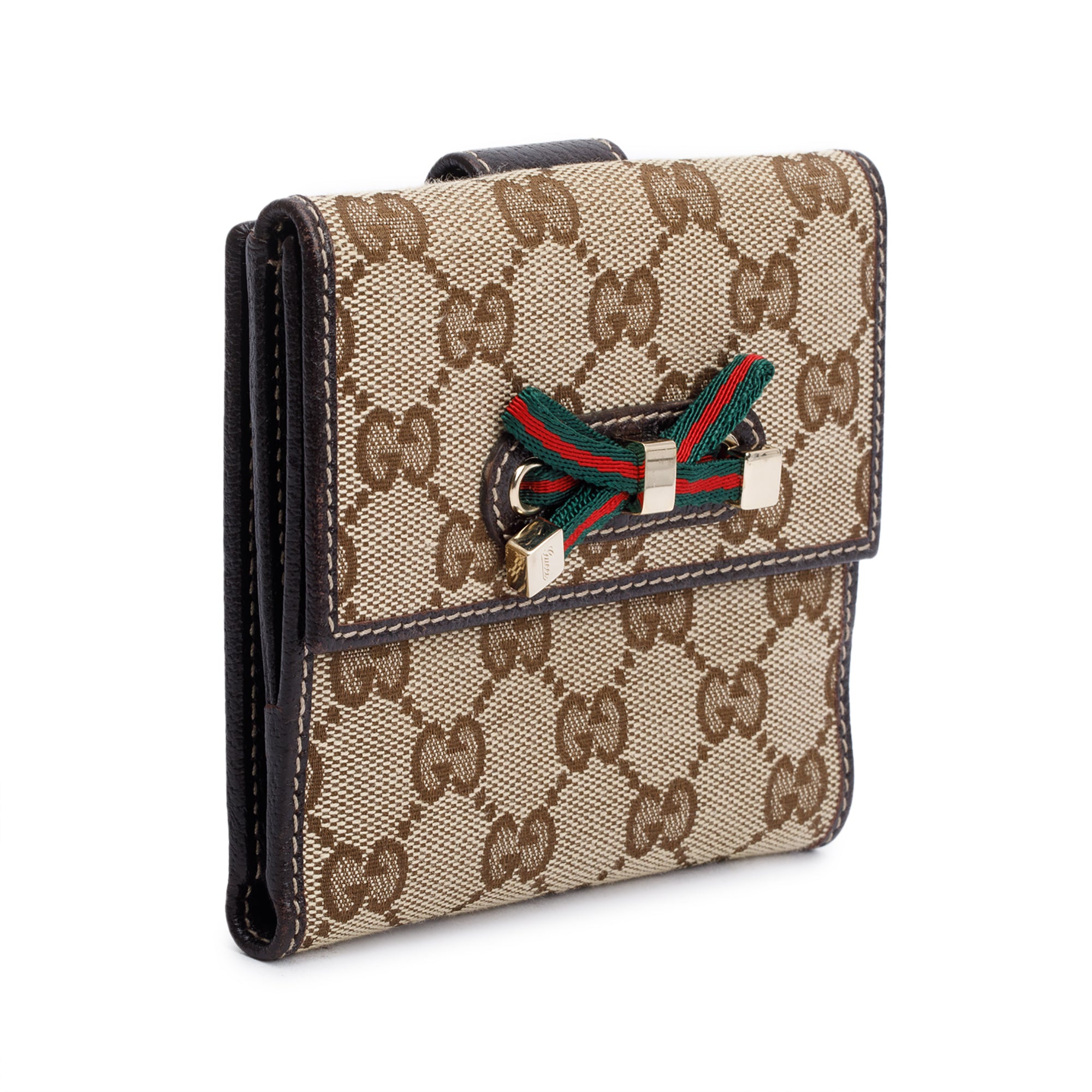 Gucci GG Canvas Web Princy Compact Wallet