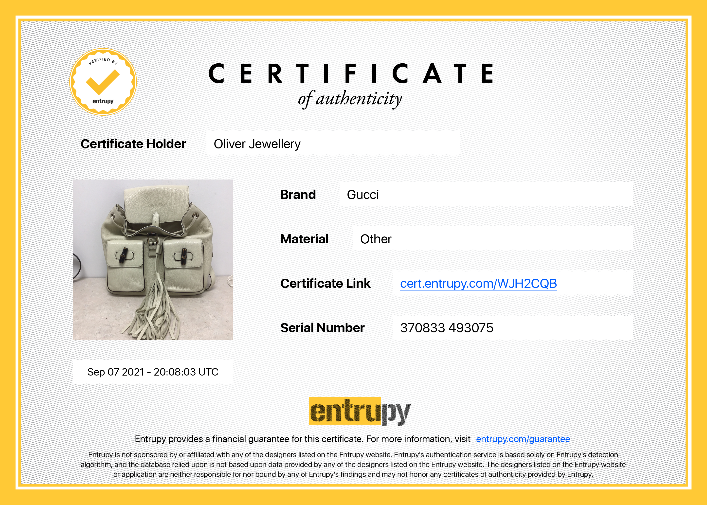 Gucci Bamboo Daily Backpack