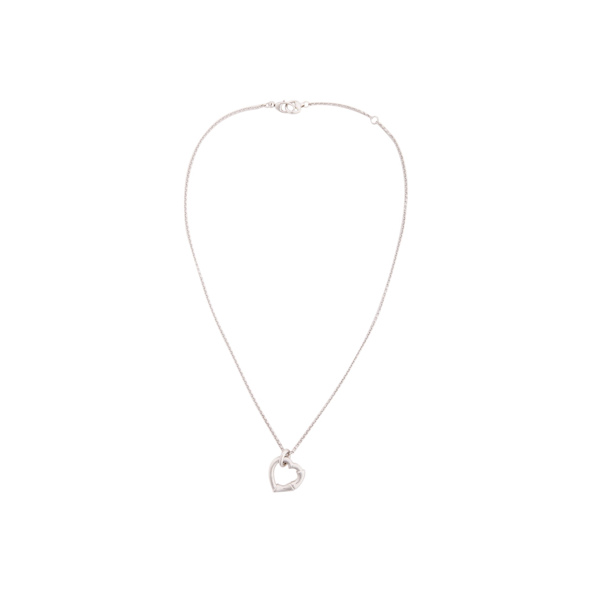 Gucci Bamboo Heart Pendant Necklace w/ Box
