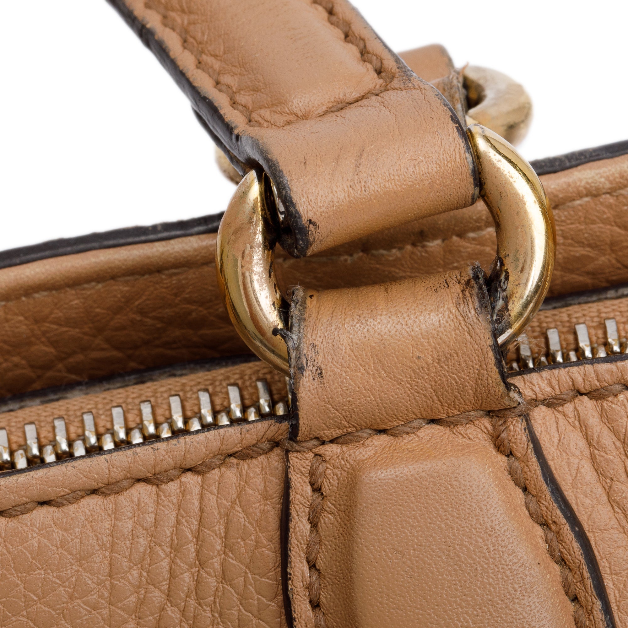 Gucci Beige Calfksin Leather Small Soho Cellarius Tote