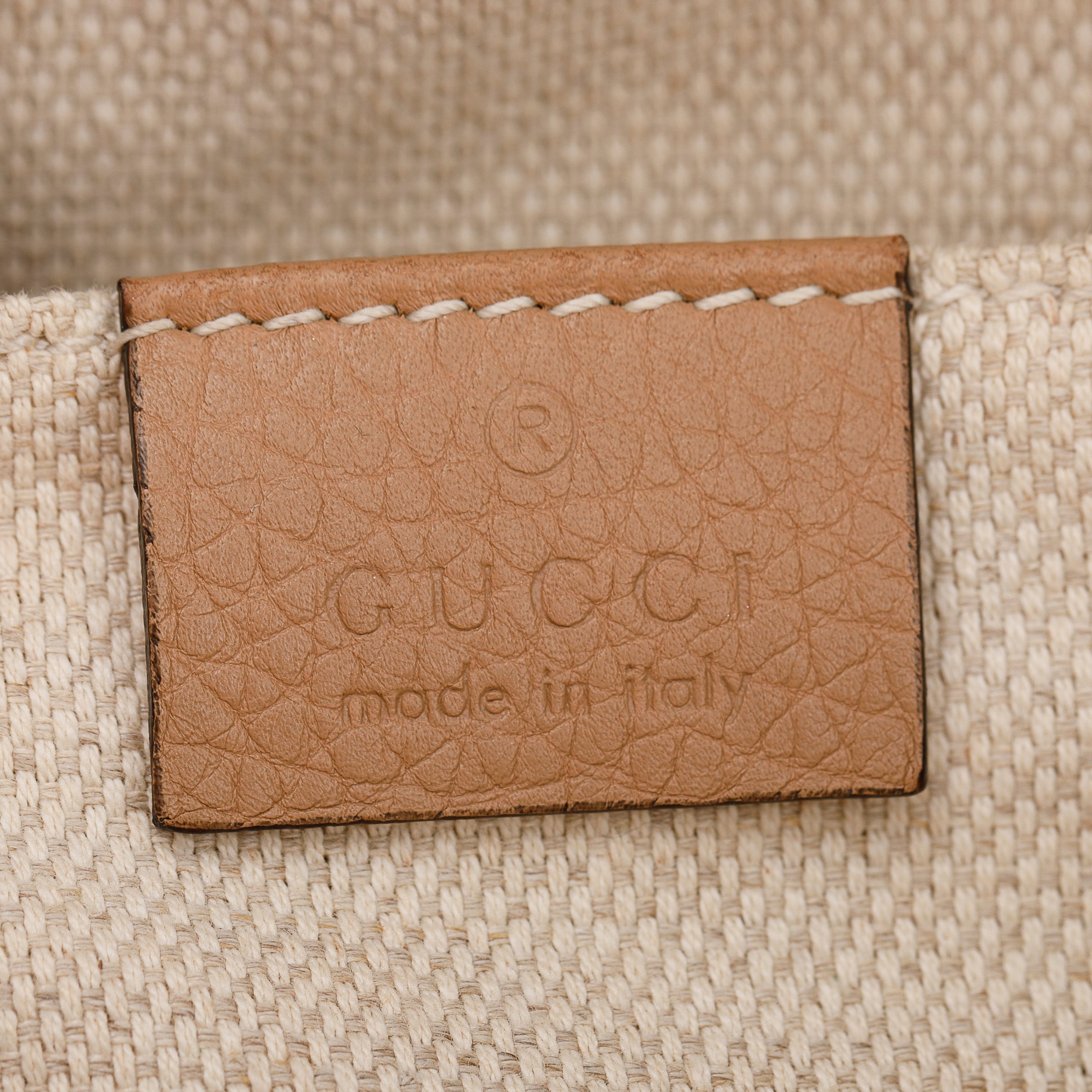 Gucci Beige Calfskin Leather Small Soho Disco Bag