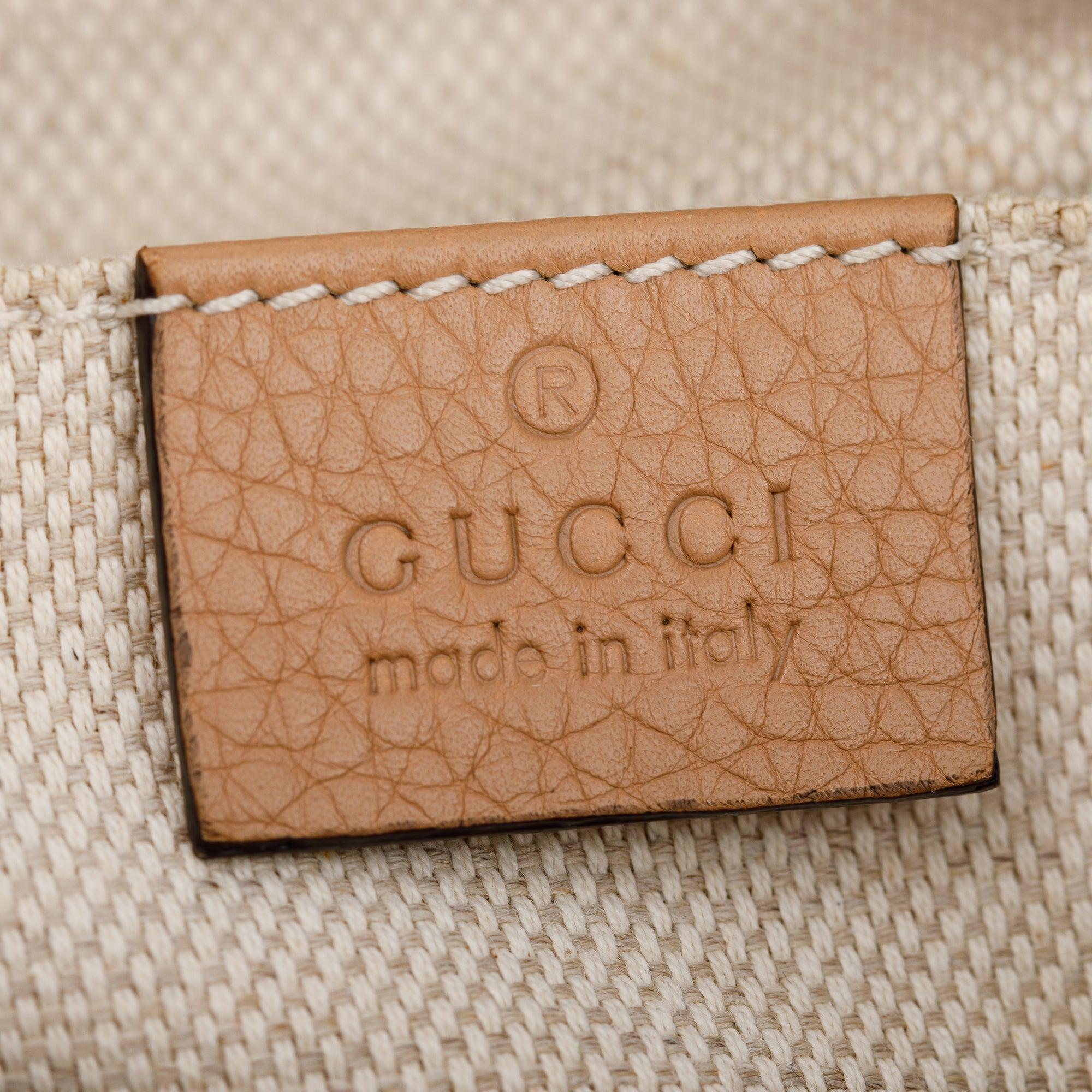 Gucci Beige Calfskin Leather Small Soho Disco Bag