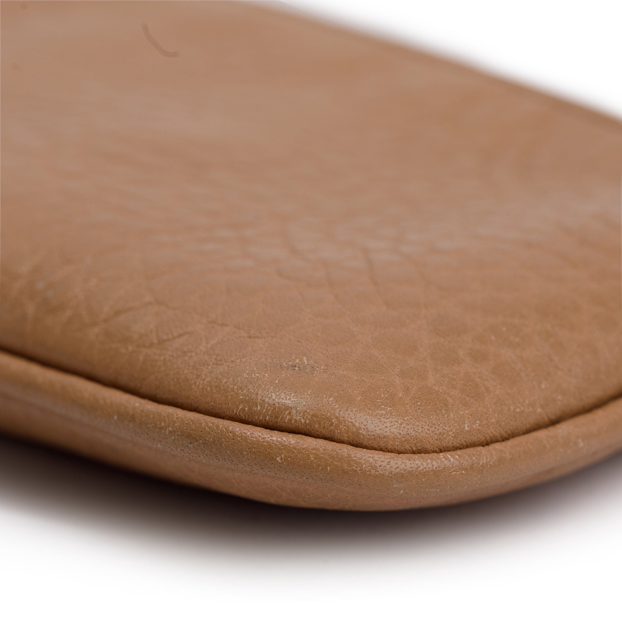 Gucci Beige Calsfskin Leather Soho Key Pouch