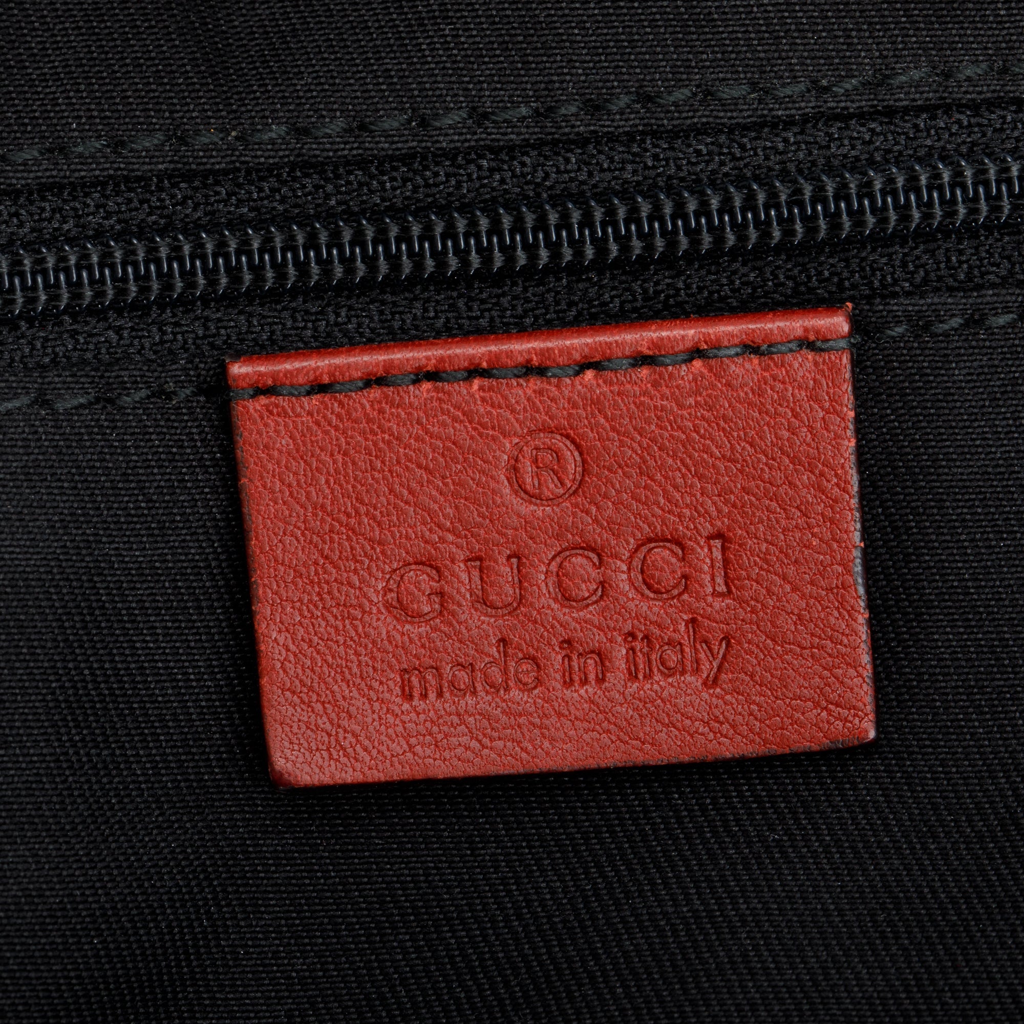 Gucci Beige Diamante Canvas Red Leather Trim Medium Sukey Boston Bag