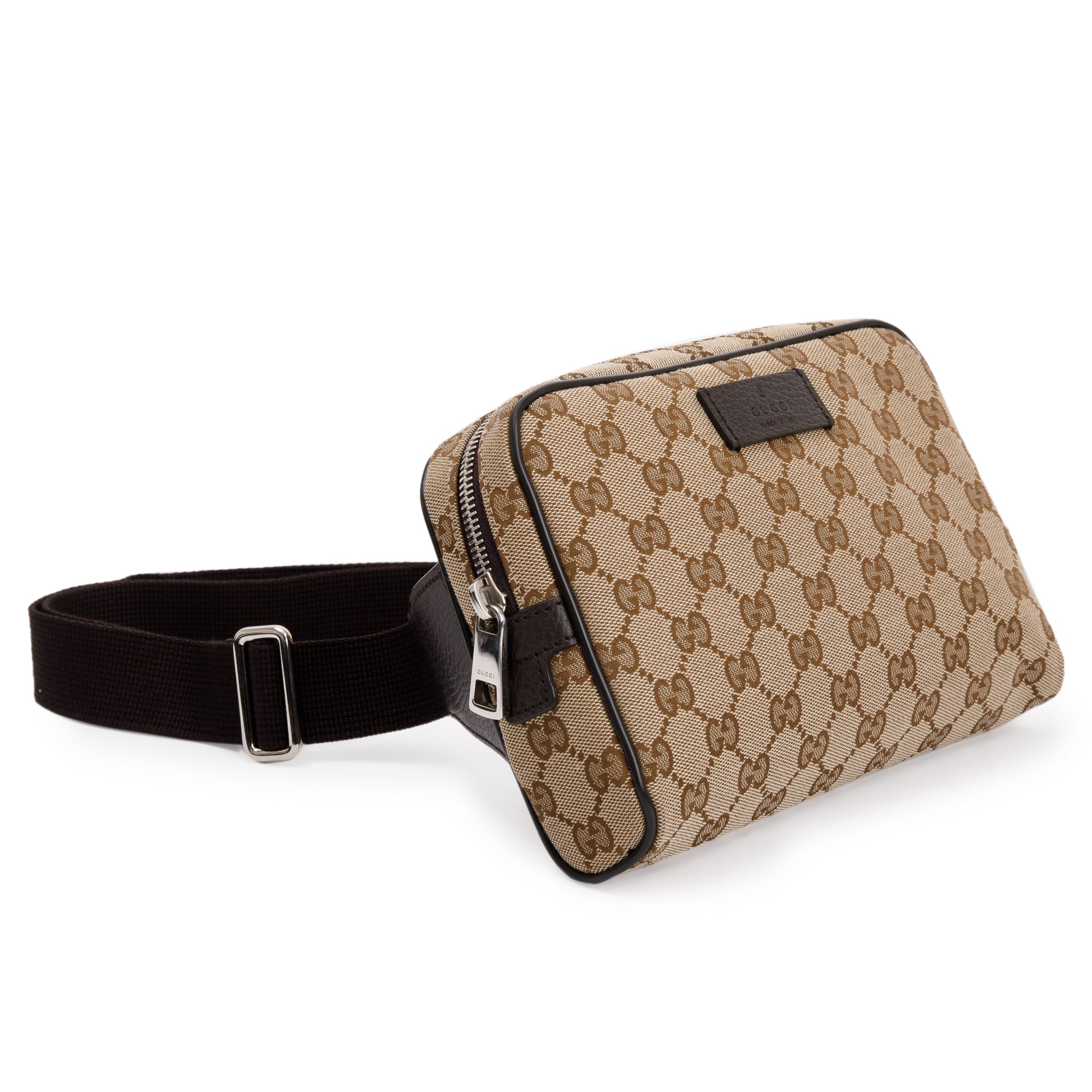 Gucci Beige GG Canvas Belt Bag