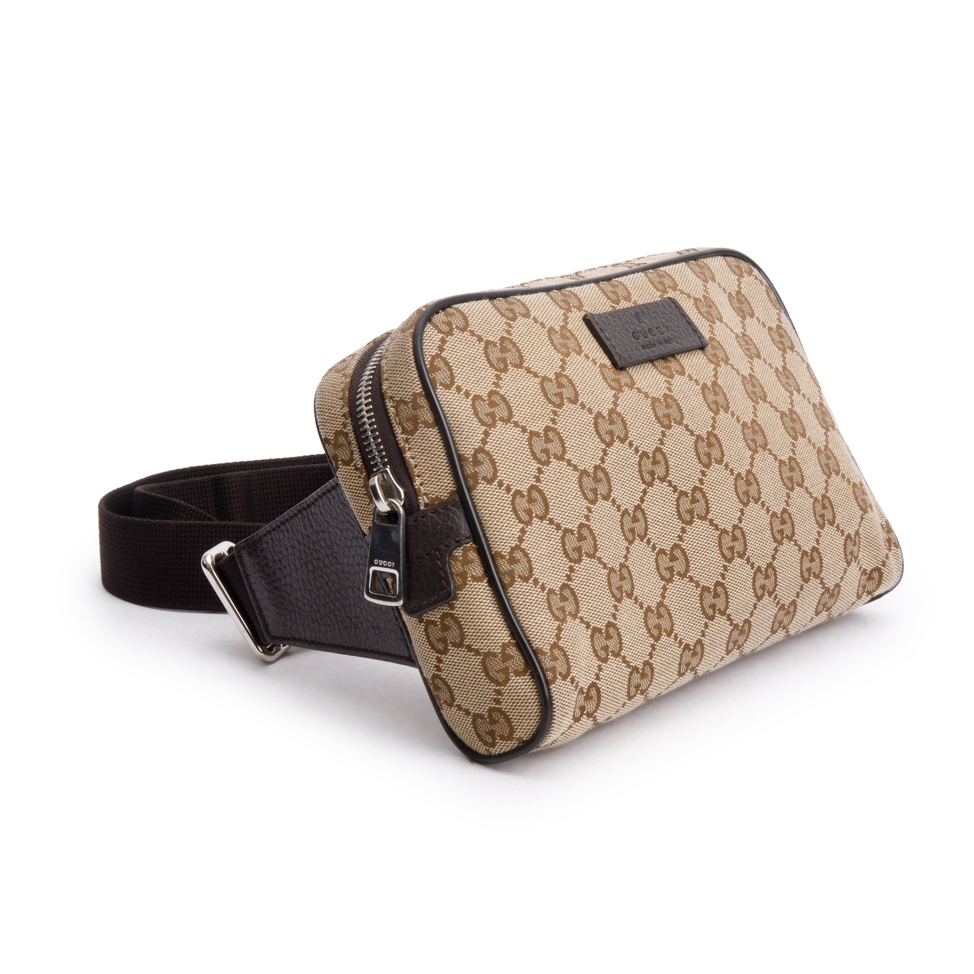 Gucci Beige GG Canvas Belt Bag