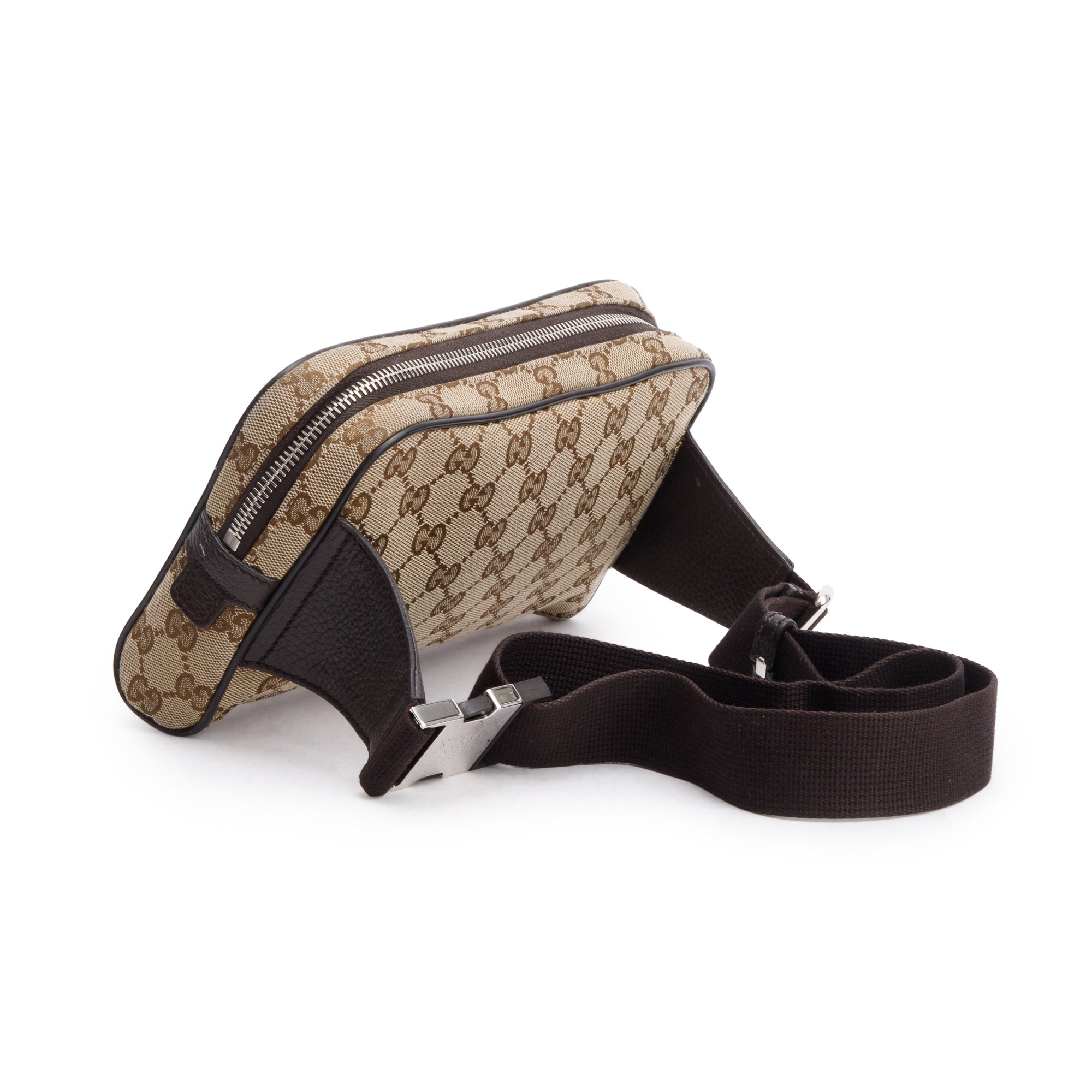 Gucci Beige GG Canvas Belt Bag