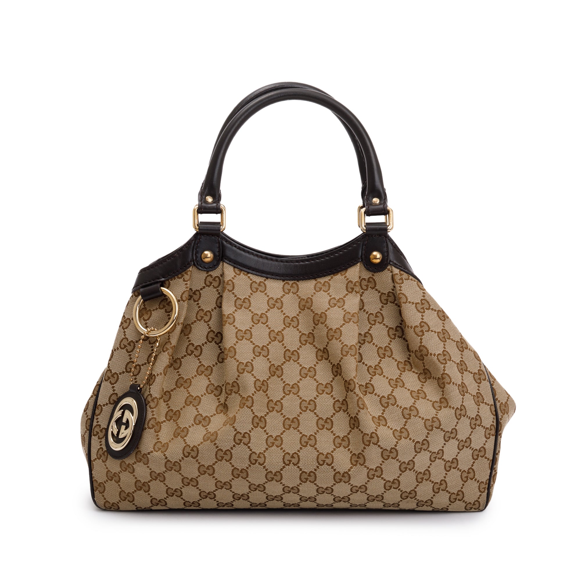 Gucci Beige GG Canvas Medium Sukey Tote
