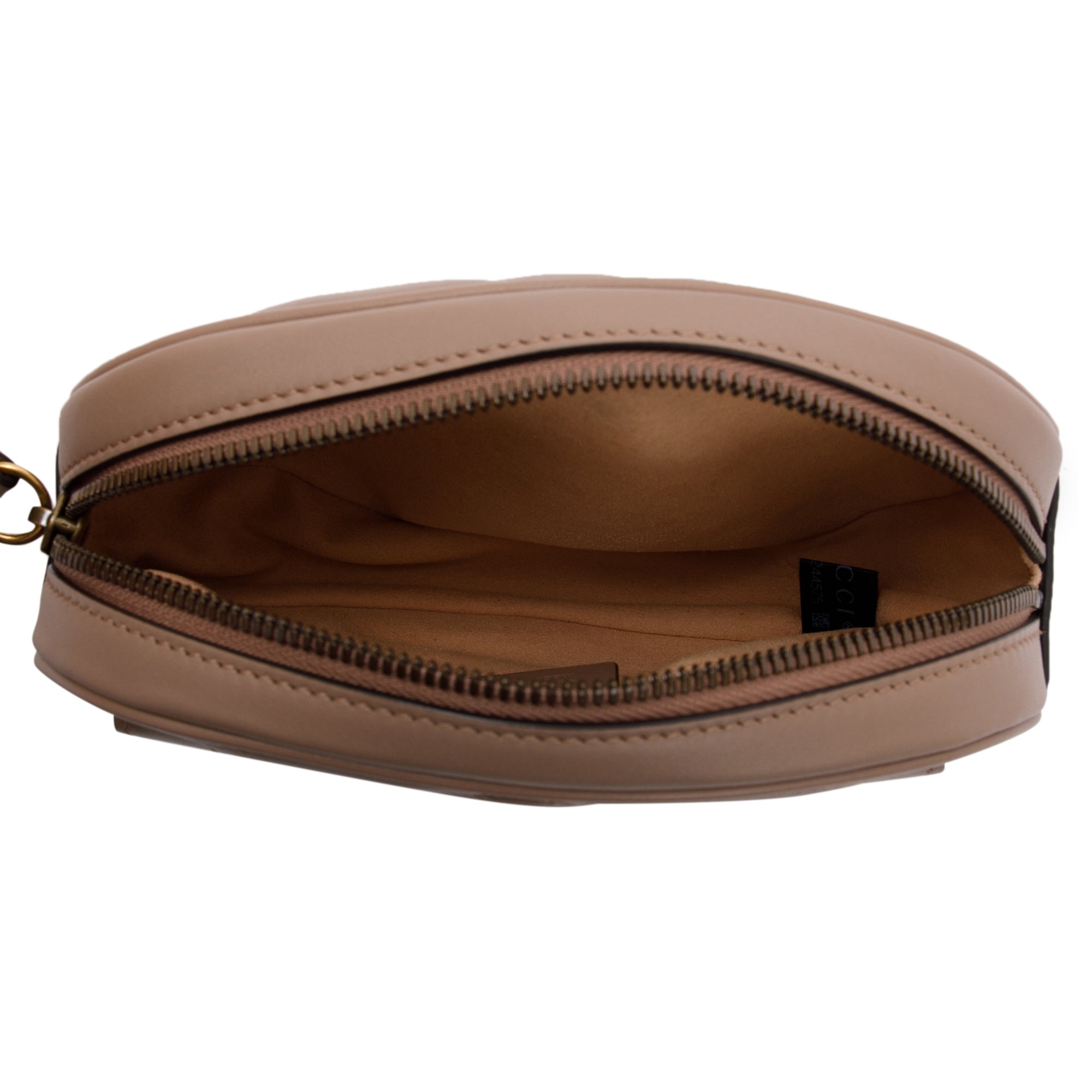 Gucci Beige GG Marmont Matelasse Leather Belt Bag