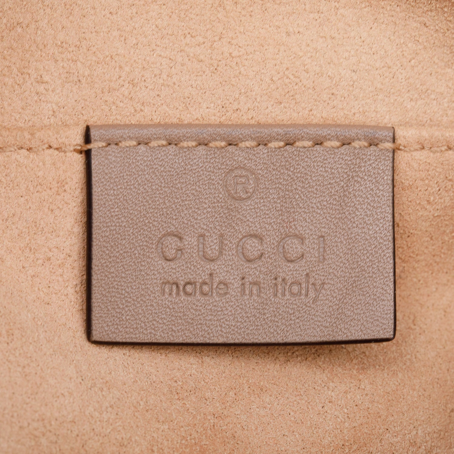 Gucci Beige GG Marmont Matelasse Leather Belt Bag, Size 85 34