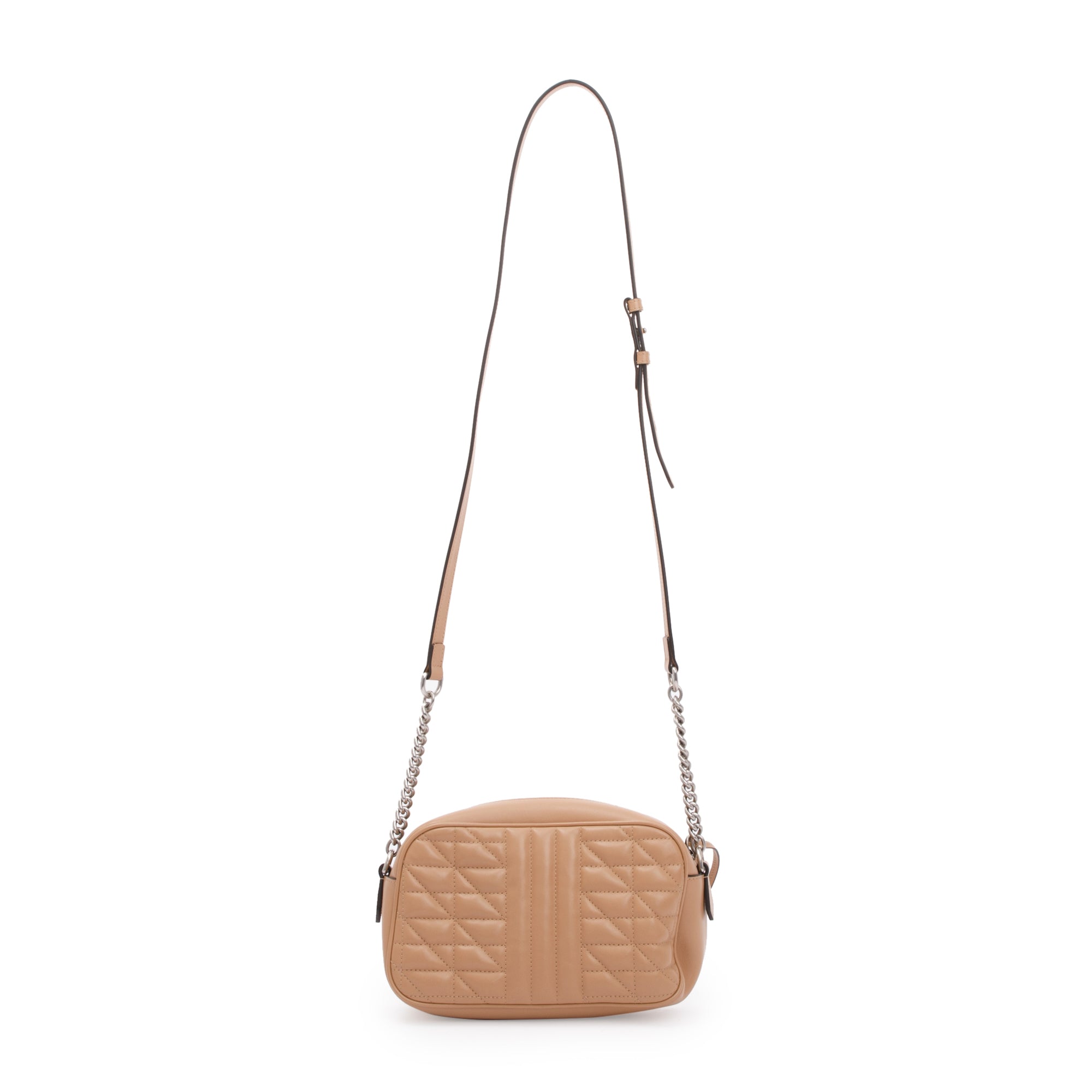 Gucci Beige GG Marmont Matelasse Leather Small Shoulder Bag