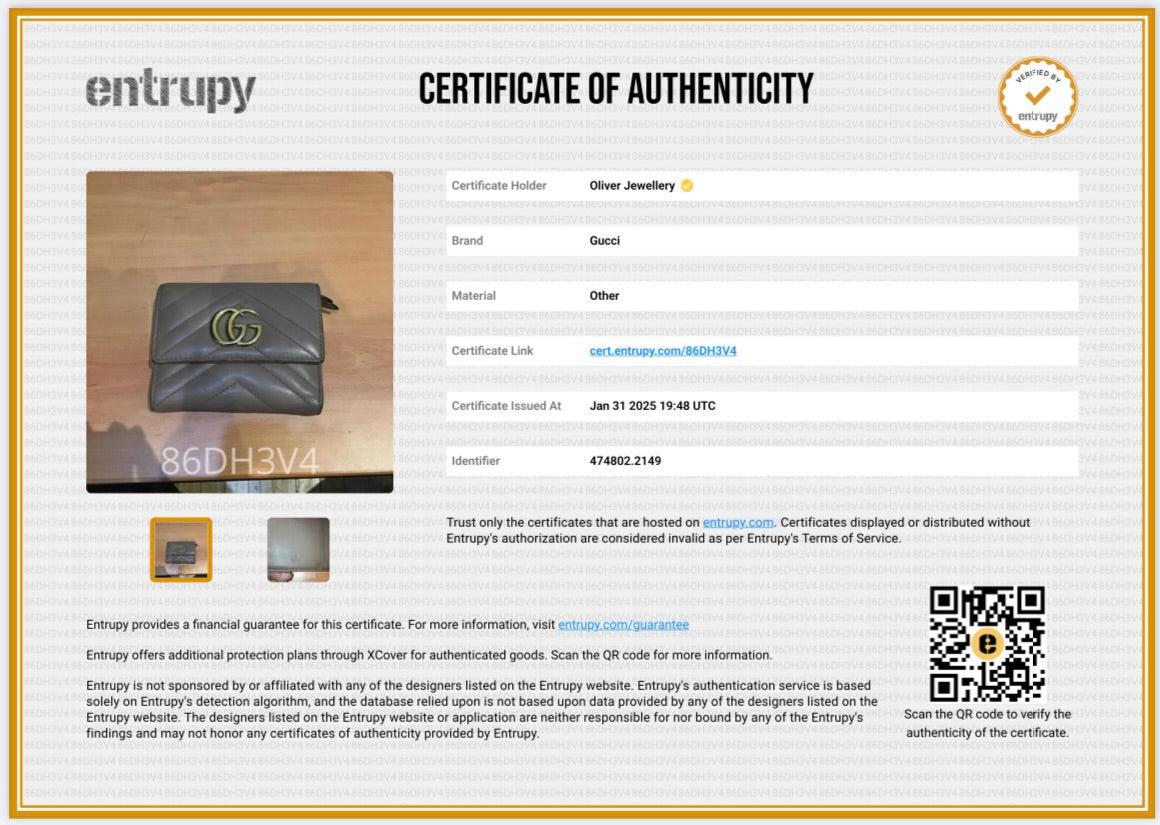 Gucci Beige GG Marmont Matelasse Wallet