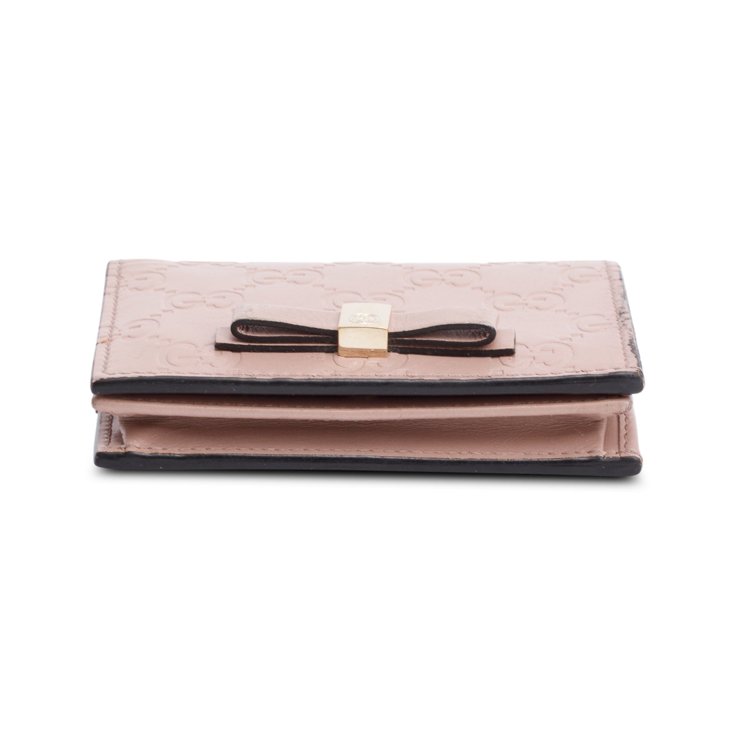 Gucci Beige GG Signature Leather Card Case Wallet