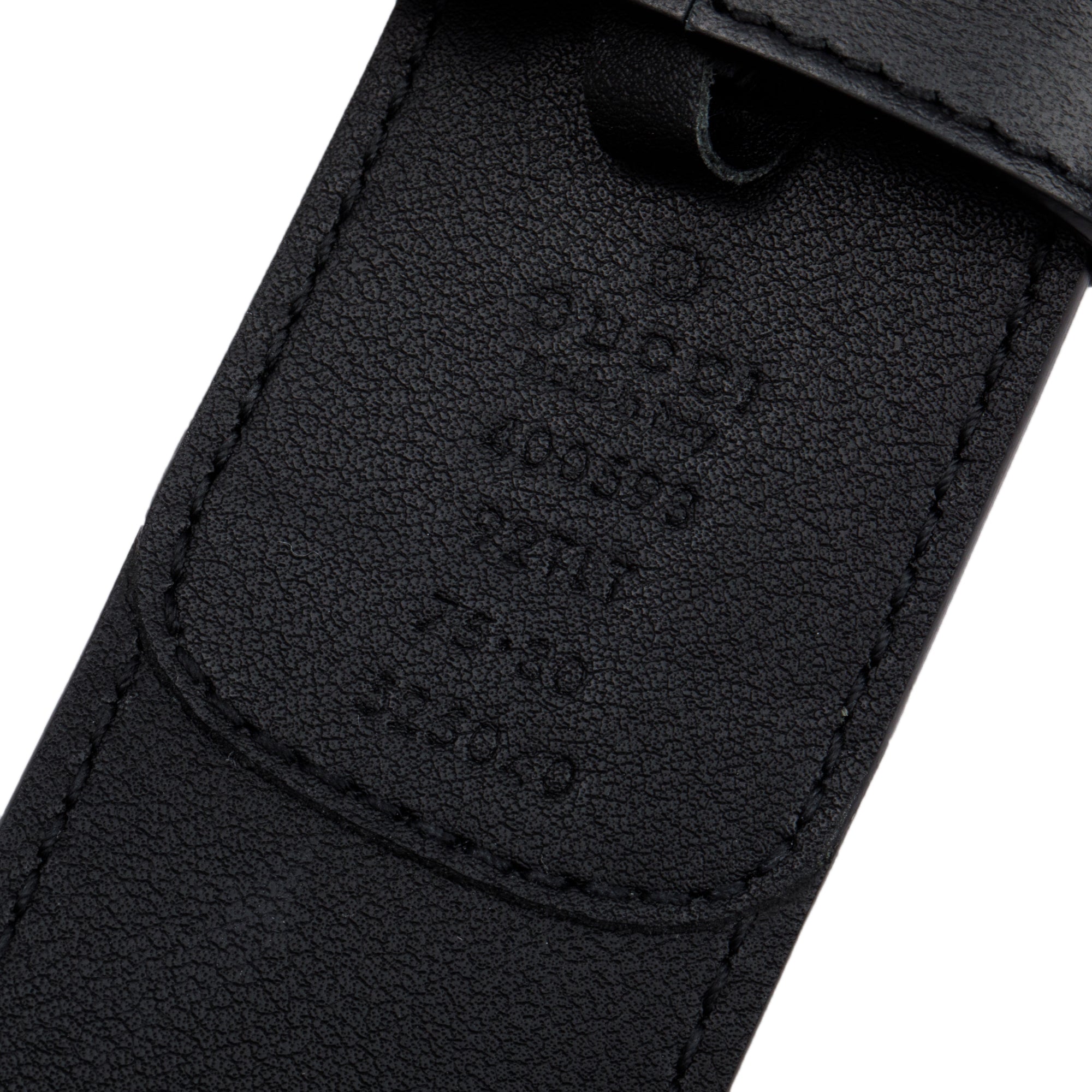 Gucci Beige GG Supreme Black Leather Double G Wide Belt 75 30 w/ Box