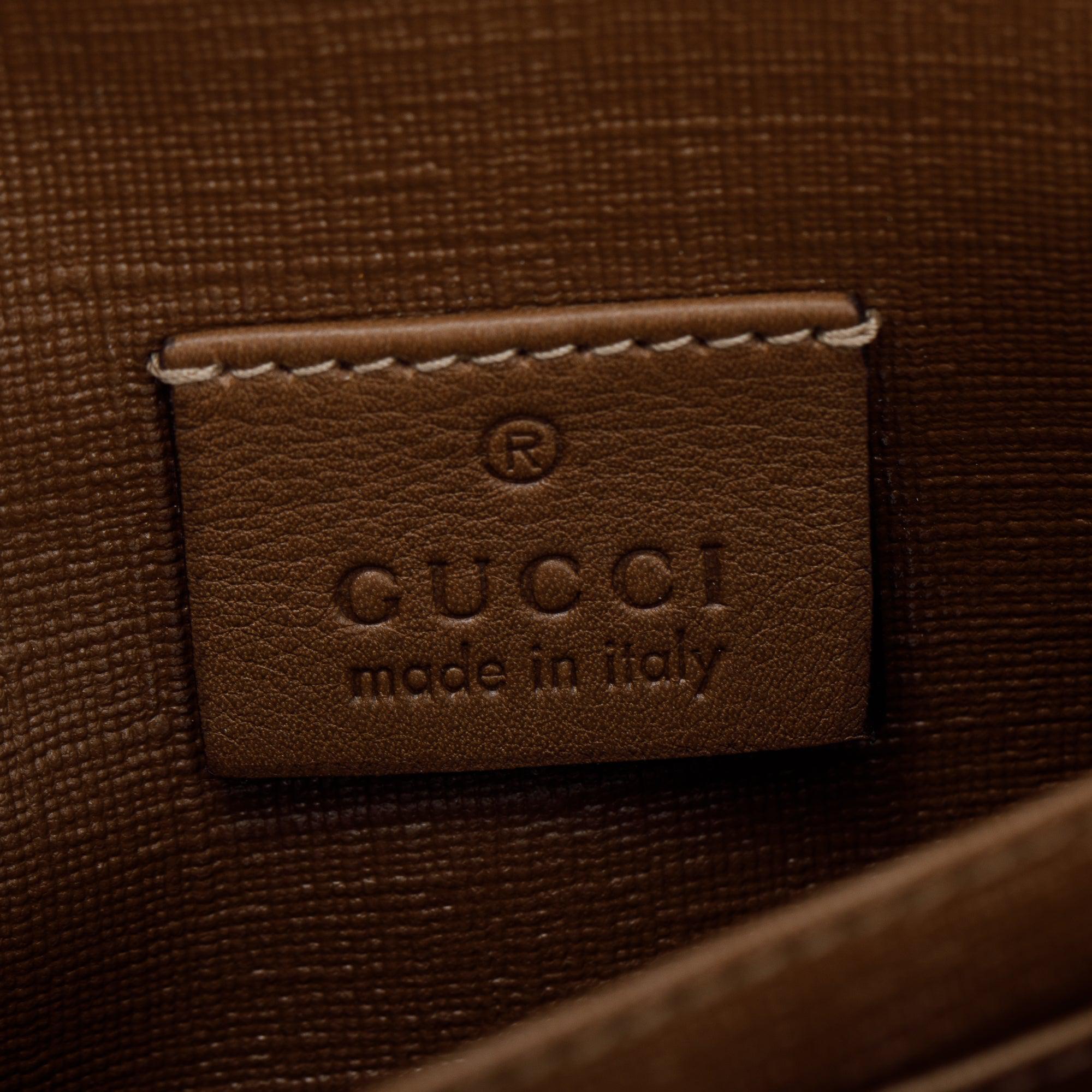 Gucci Beige GG Supreme Canvas Nice Continental Flap Wallet
