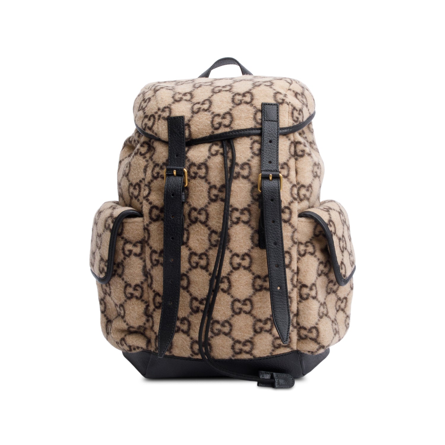 Gucci Beige GG Wool Backpack
