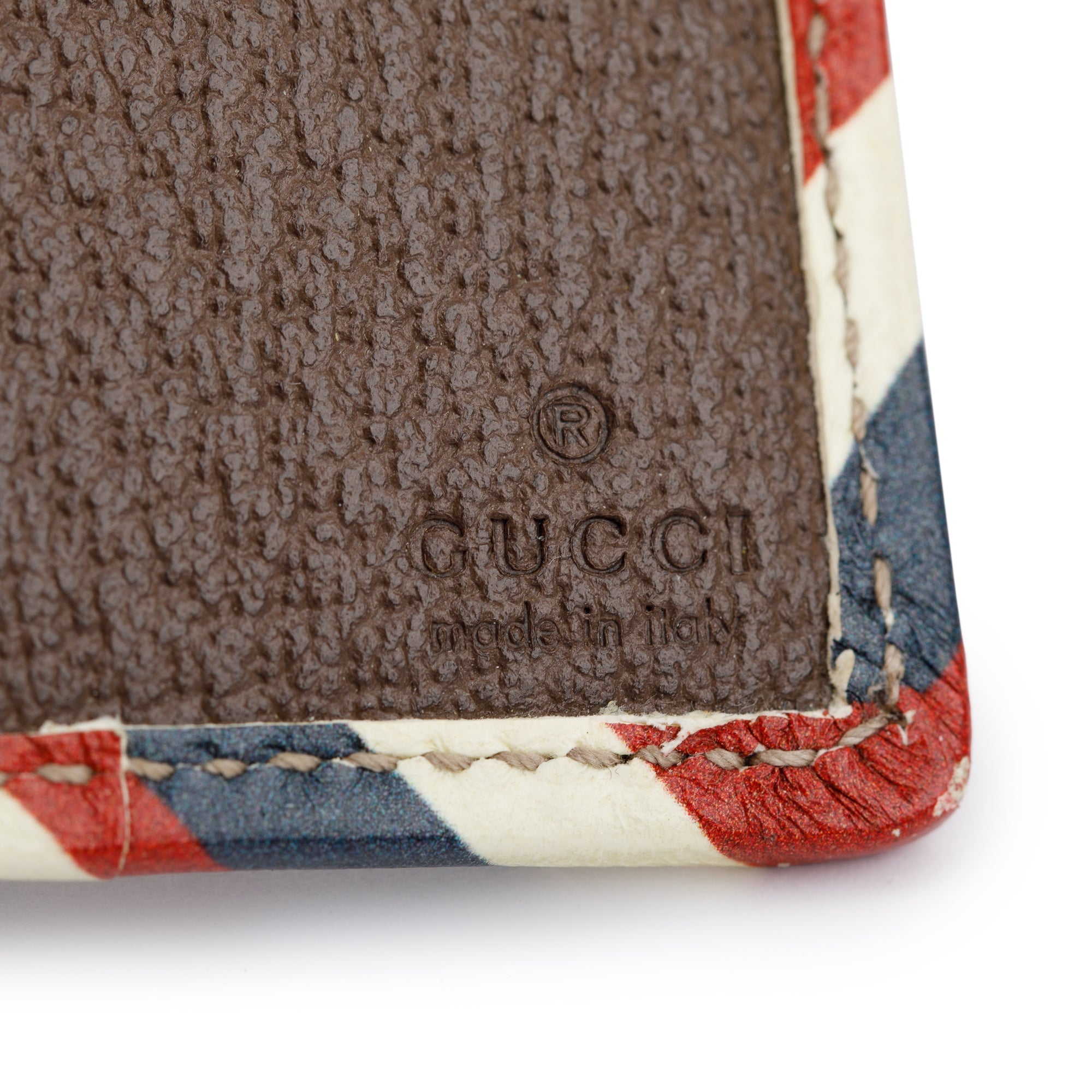 Gucci Beige & Multicolour Courrier GG Supreme Bifold Wallet