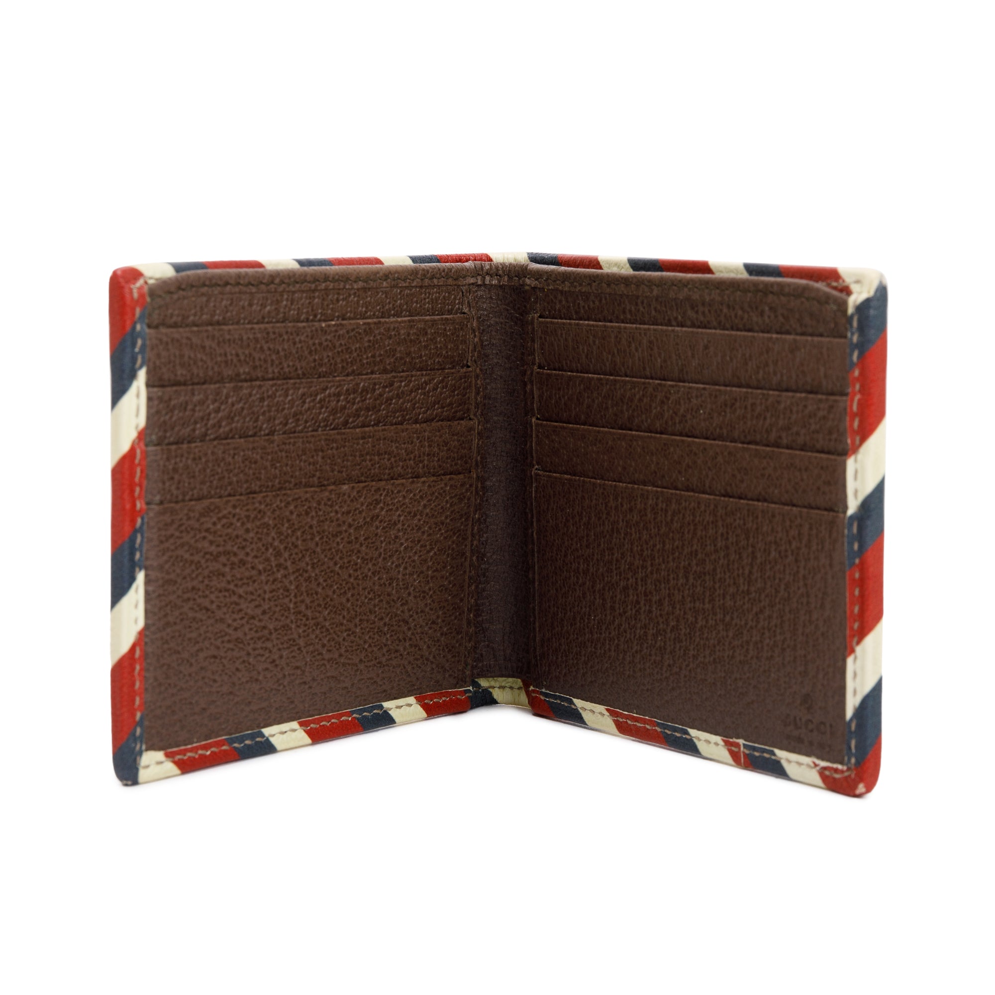 Gucci Beige & Multicolour Courrier GG Supreme Bifold Wallet