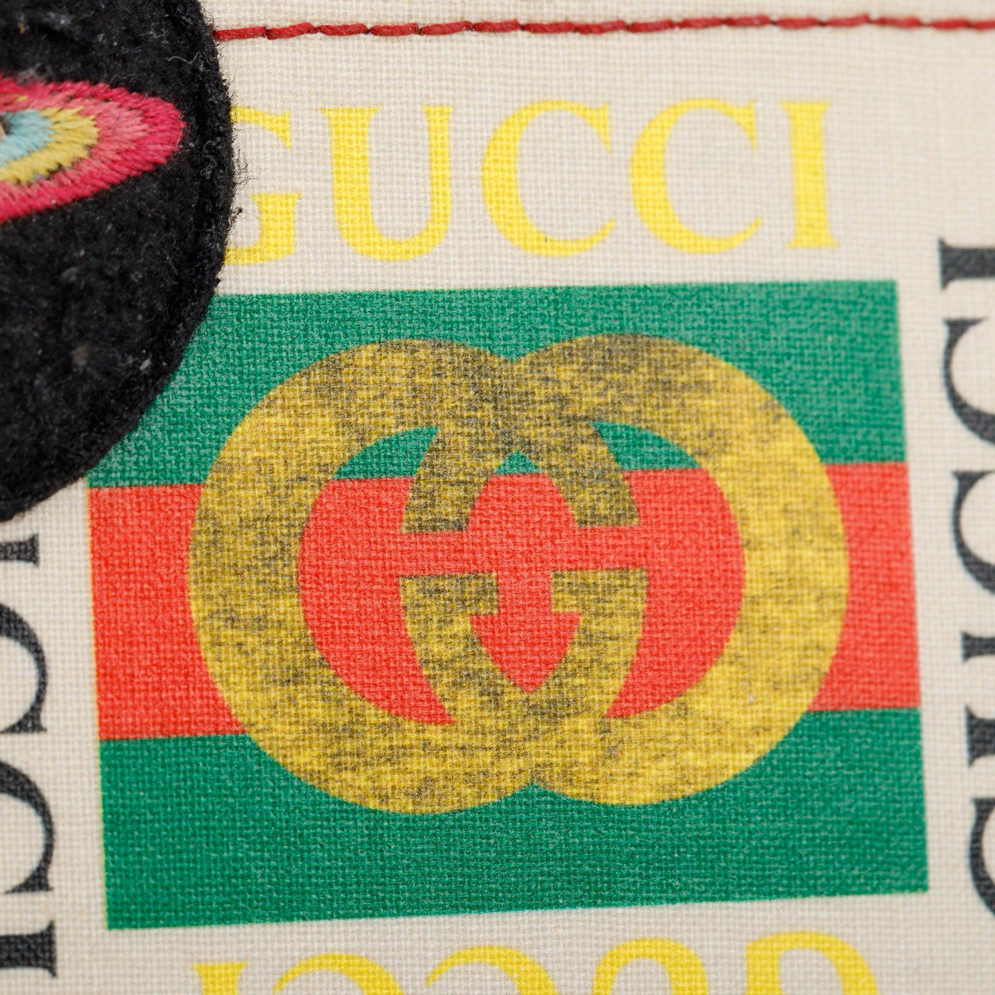 Gucci Beige & Multicolour Courrier GG Supreme Bifold Wallet