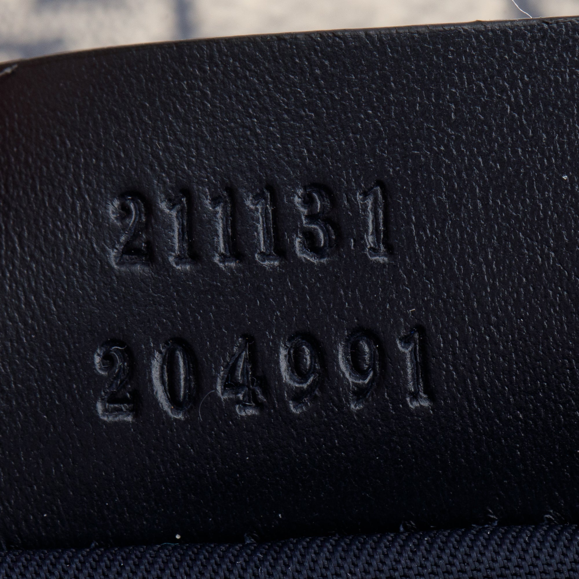 Gucci Beige & Navy GG Plus Diaper Bag