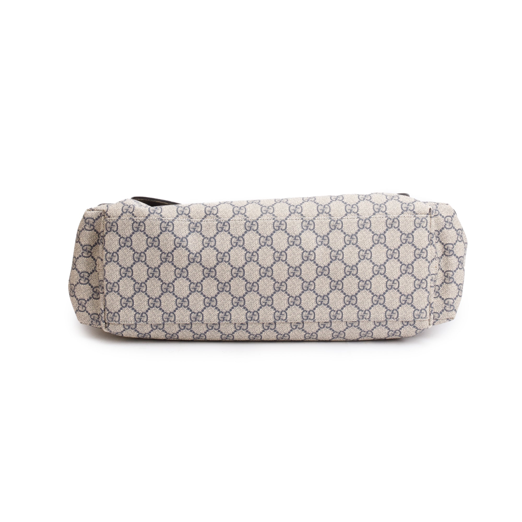 Gucci Beige & Navy GG Plus Diaper Bag